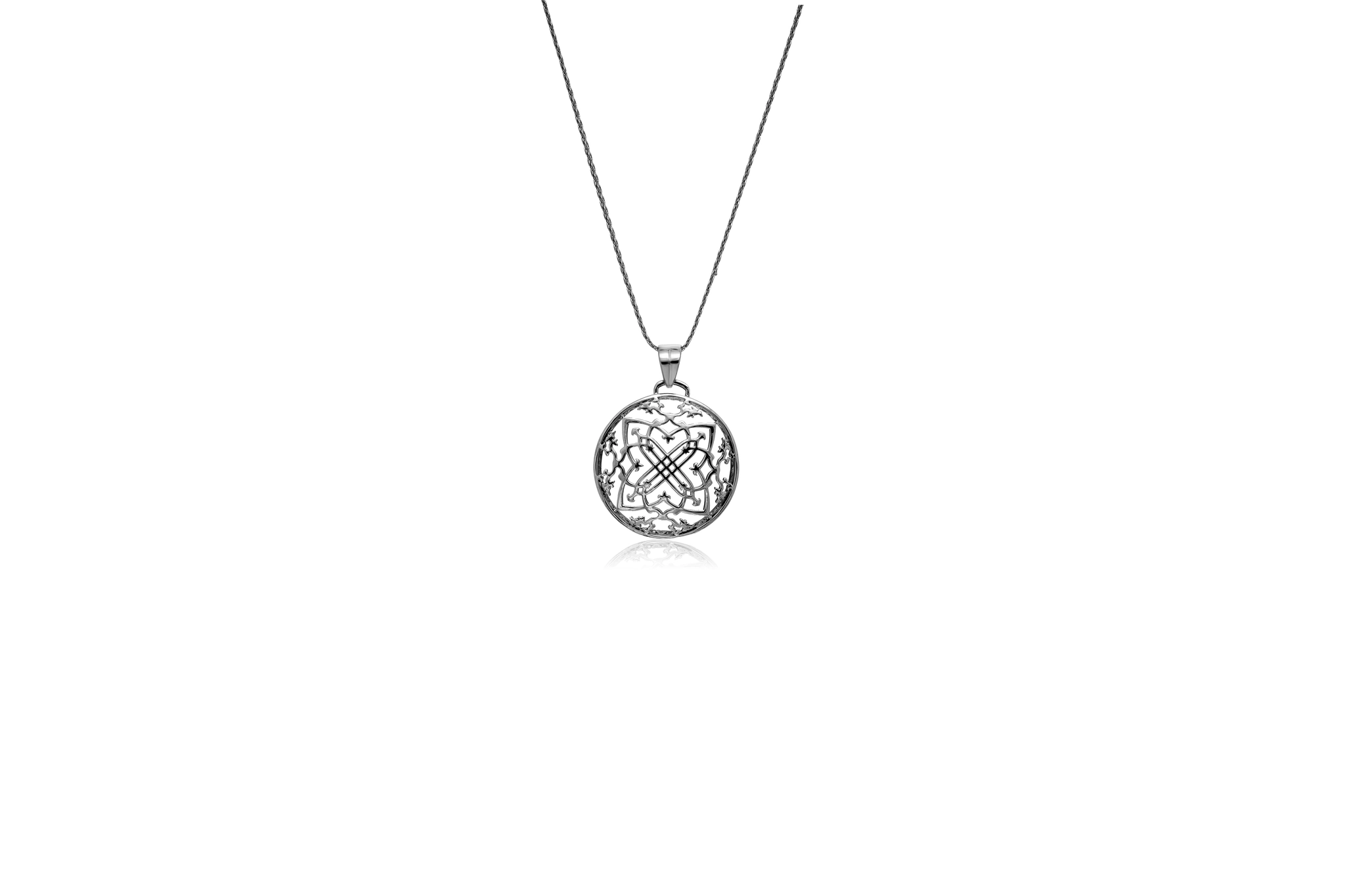 DISCOID SILVER PENDANT