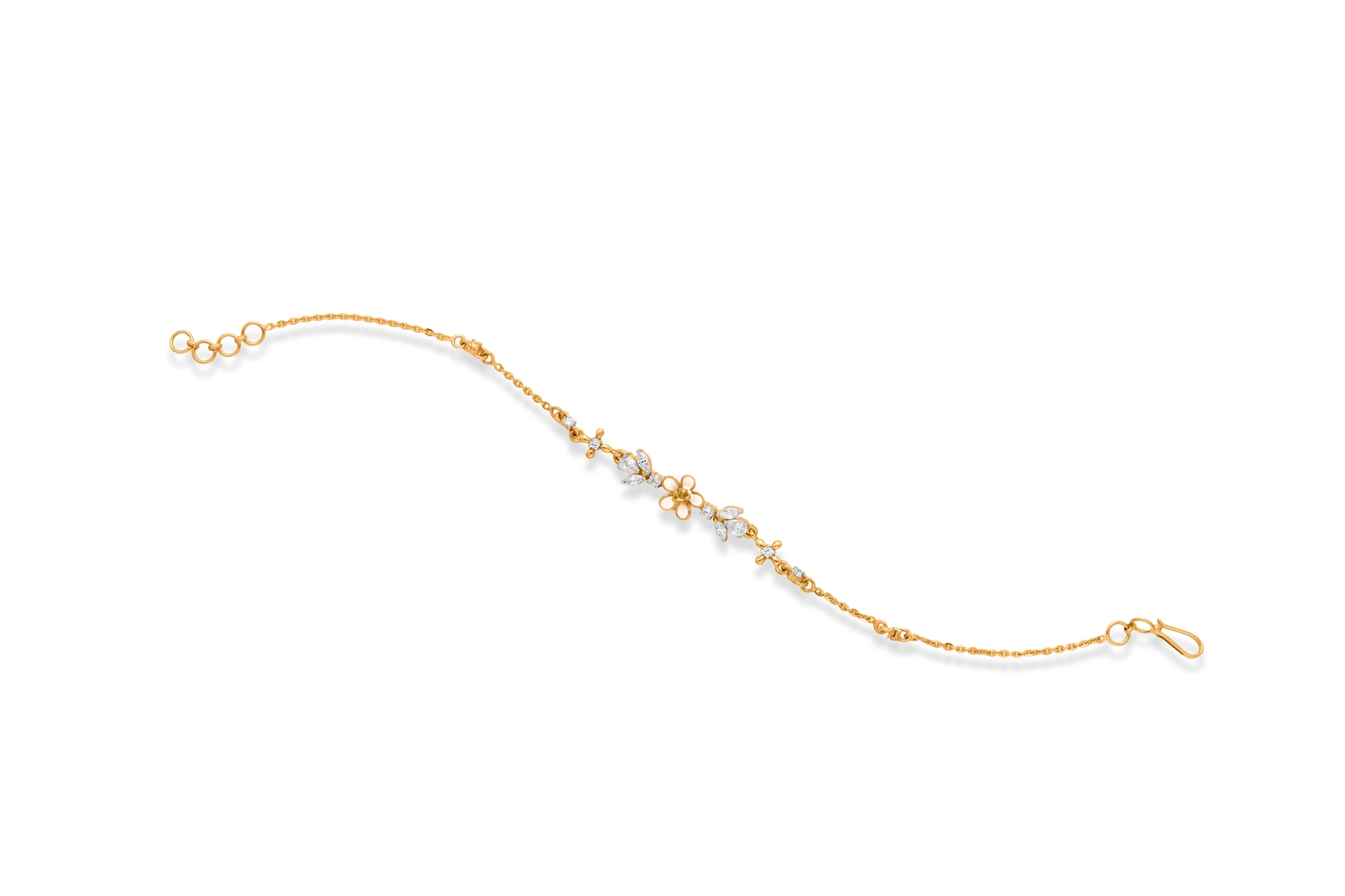 ELEGANT FLORAL GOLD BRACELET