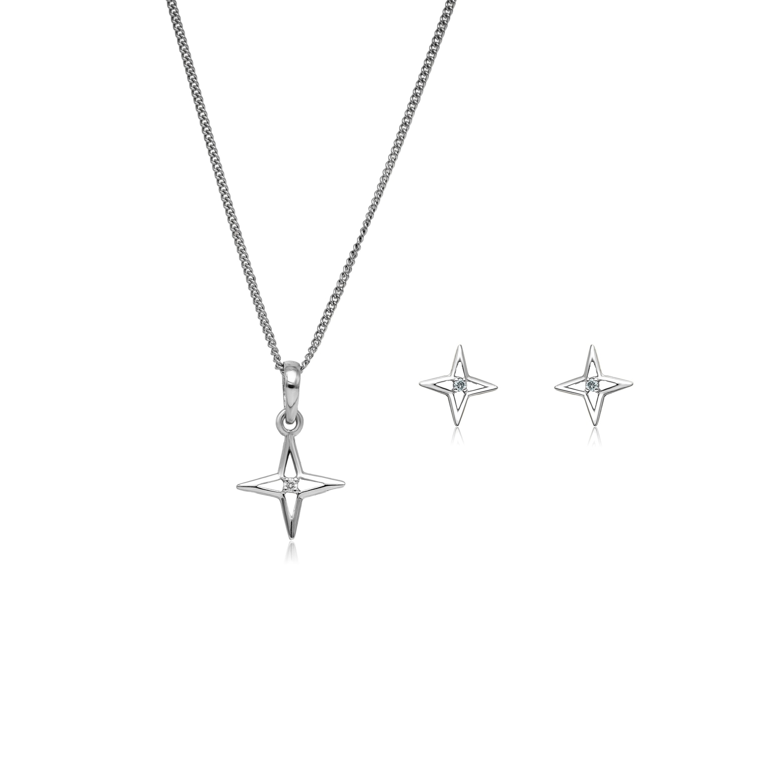 POLARIS SILVER PENDANT SET