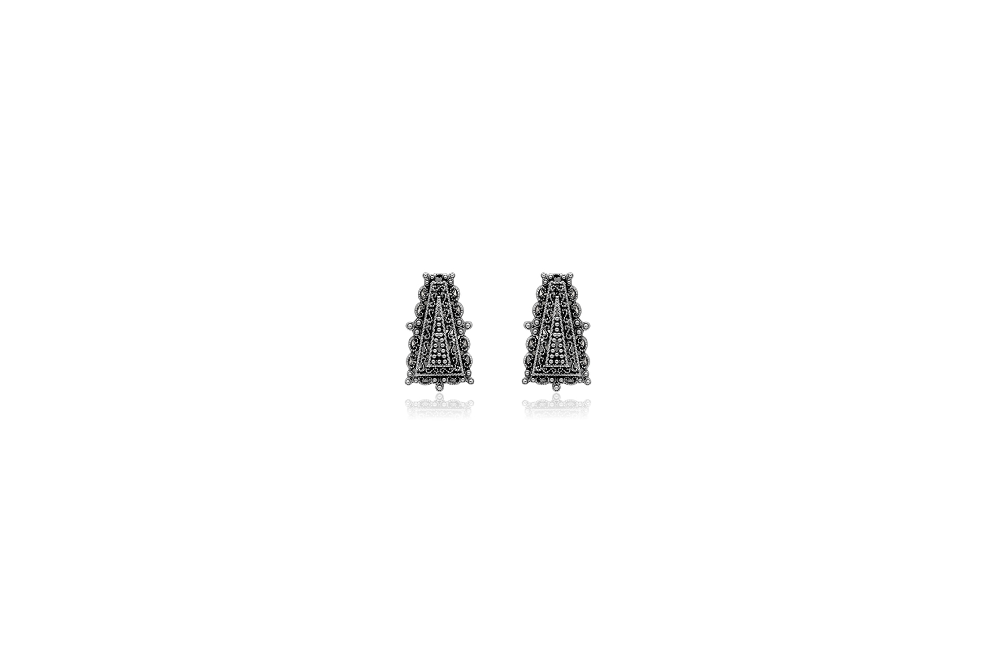TEMPLE ECHO SILVER EARRINGS