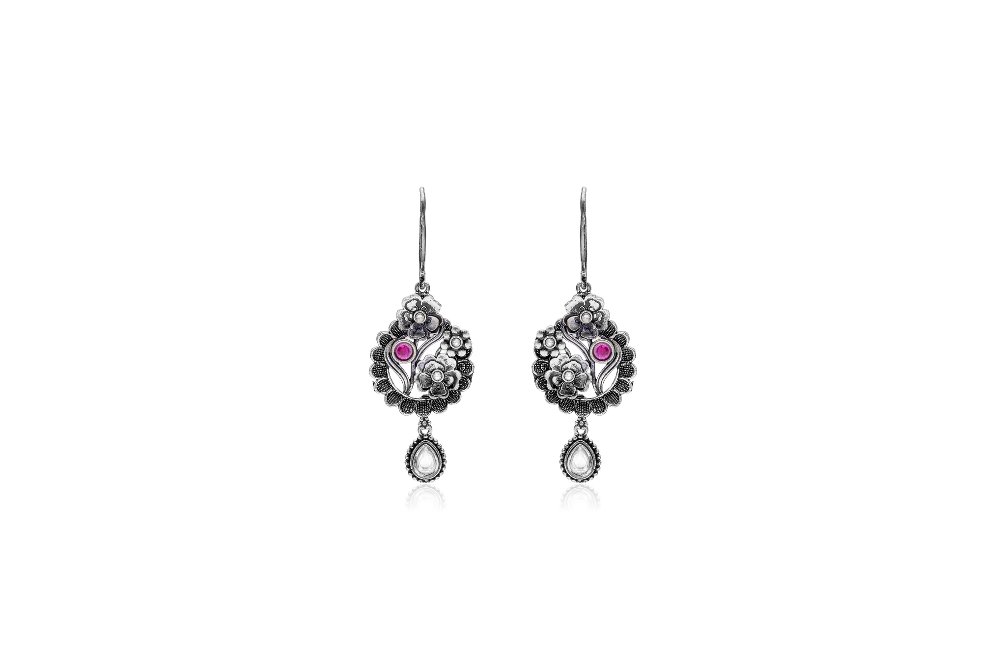 FLORA GRACE SILVER EARRINGS