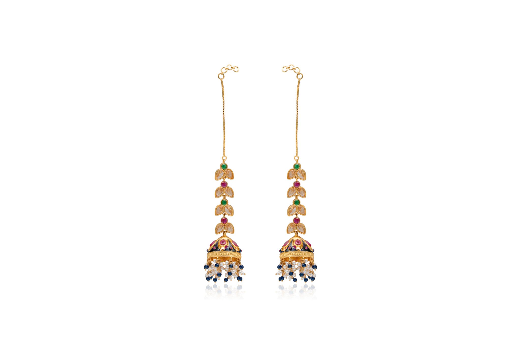 SUVARNA LATA SILVER JHUMKAS