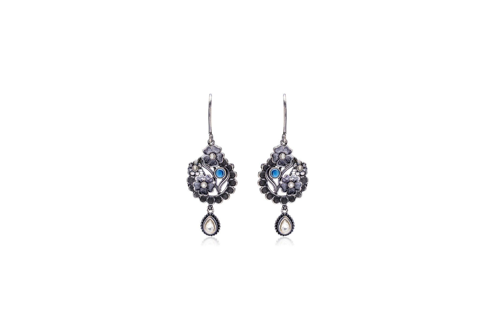 FLORA GRACE SILVER EARRINGS
