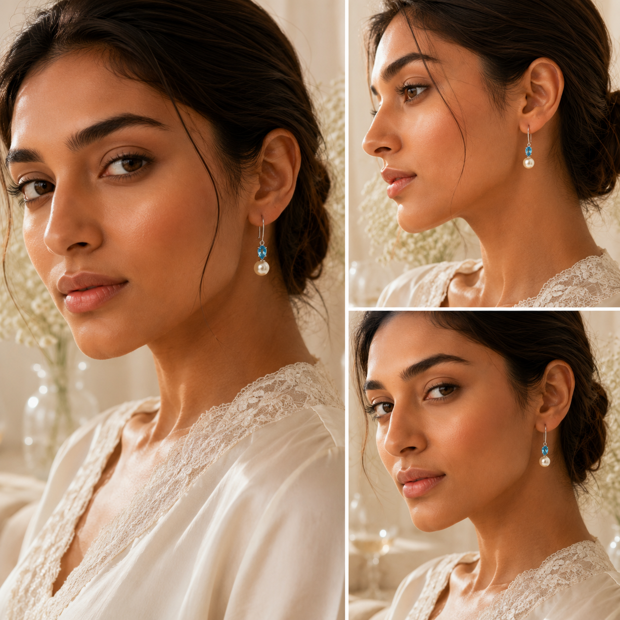 CLASSIC PEARL SILVER EARRINGS