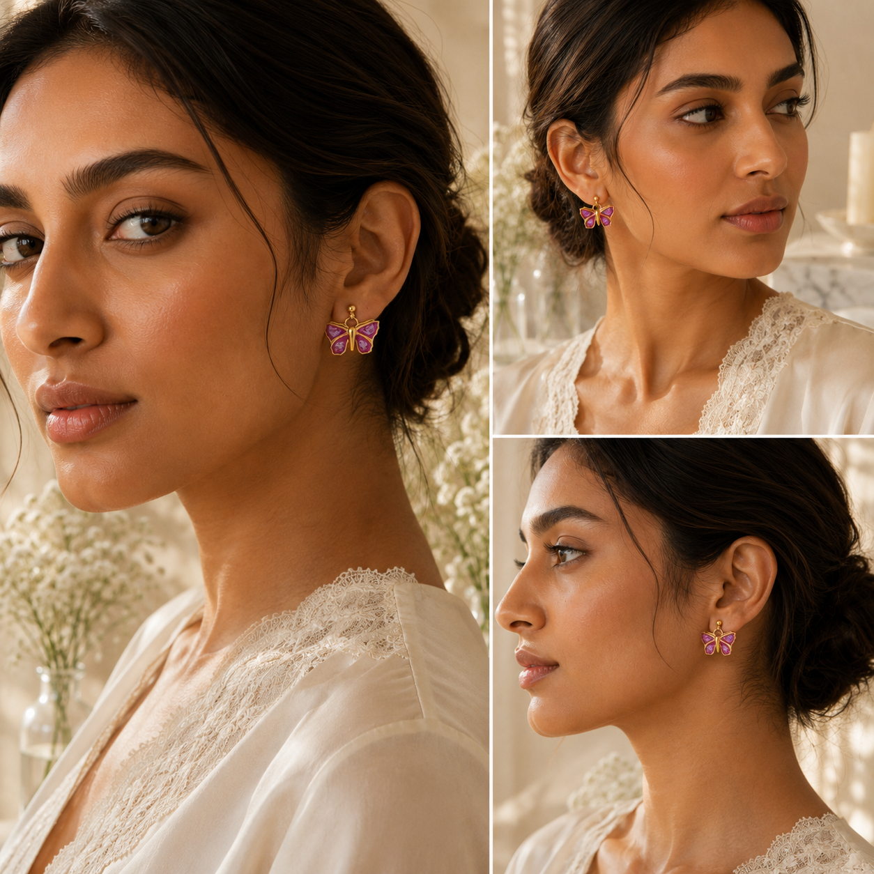 BUTTERFLY BLISS SILVER EARRINGS