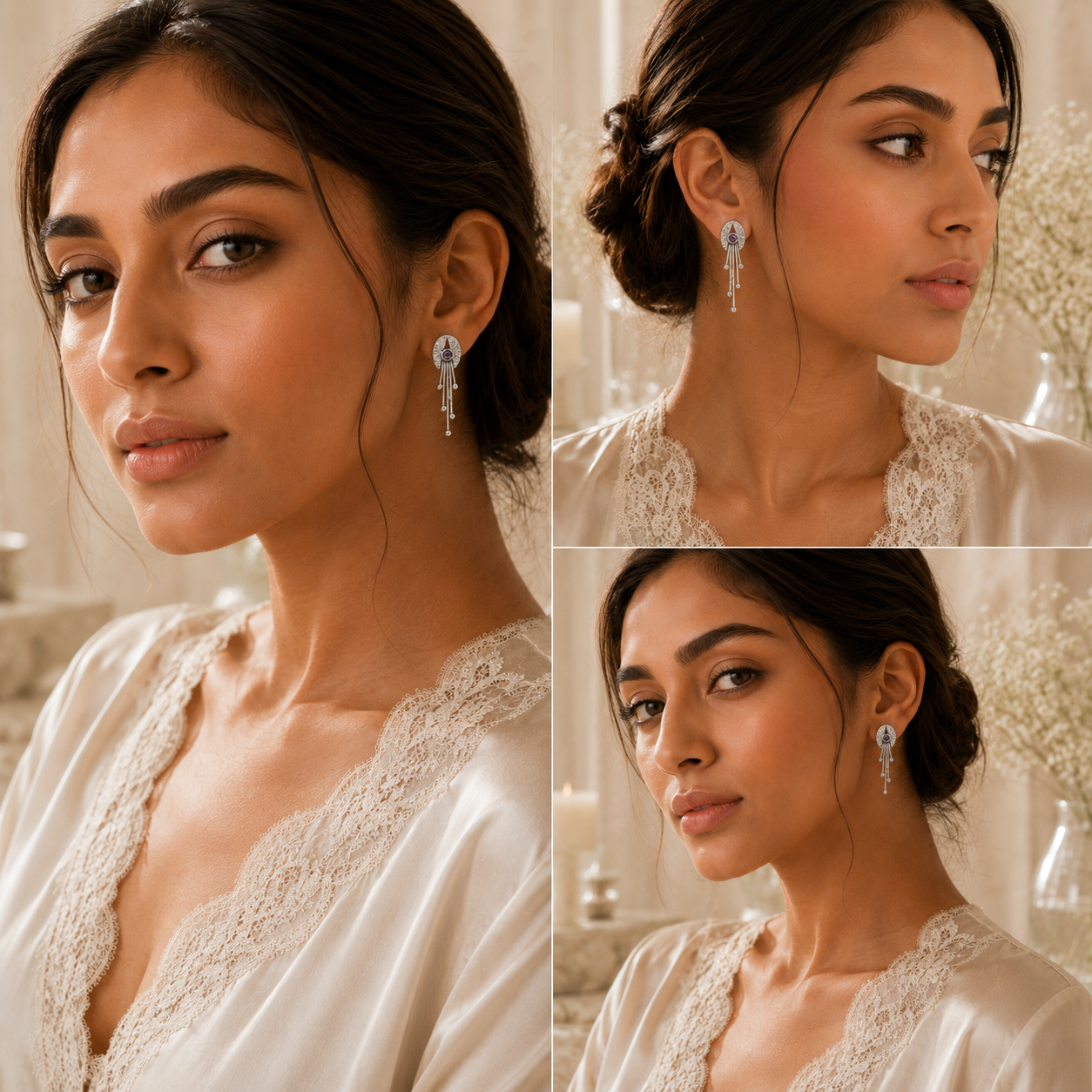 Funky Silver Earrings