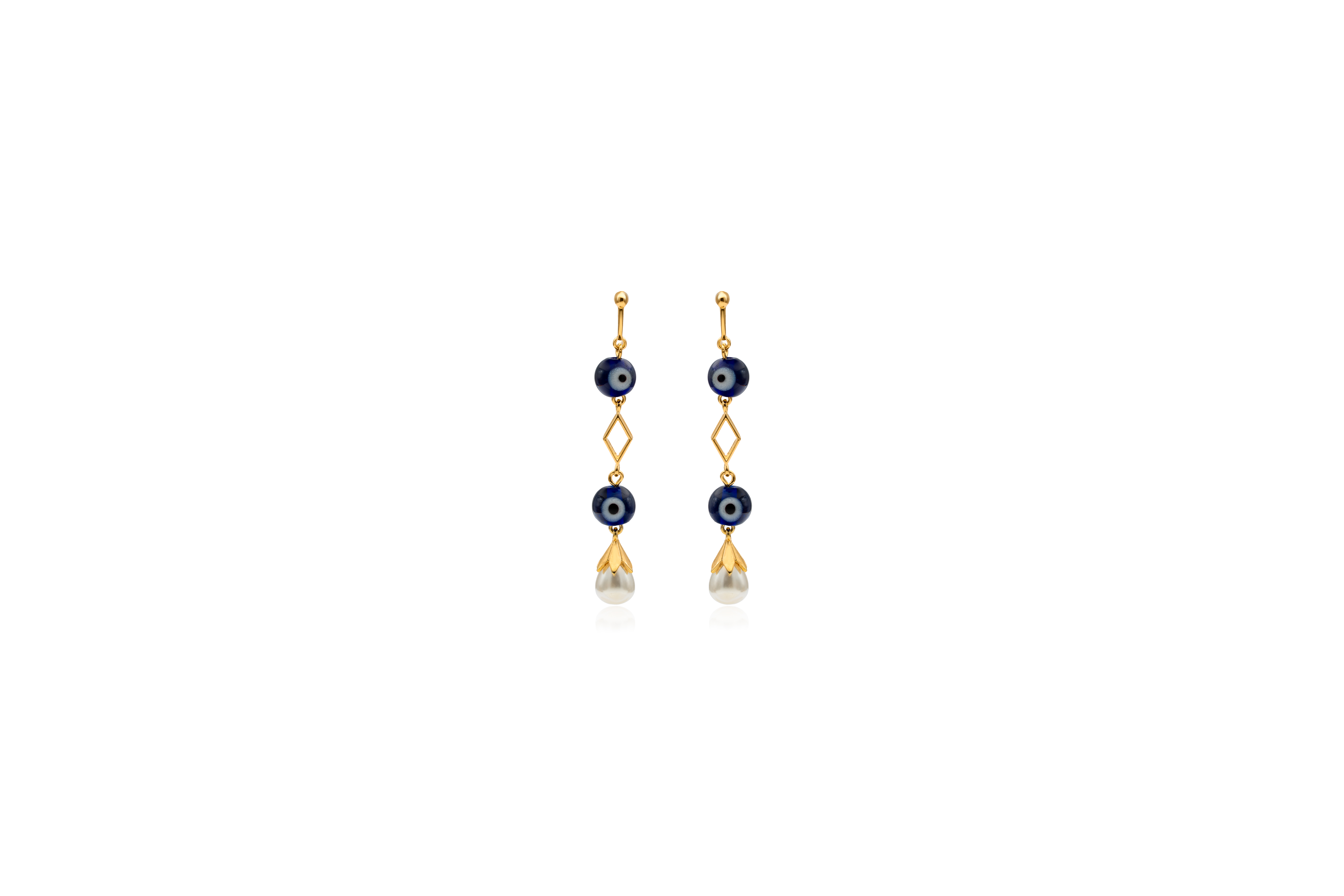 EVIL EYE WARD SILVER EARRINGS