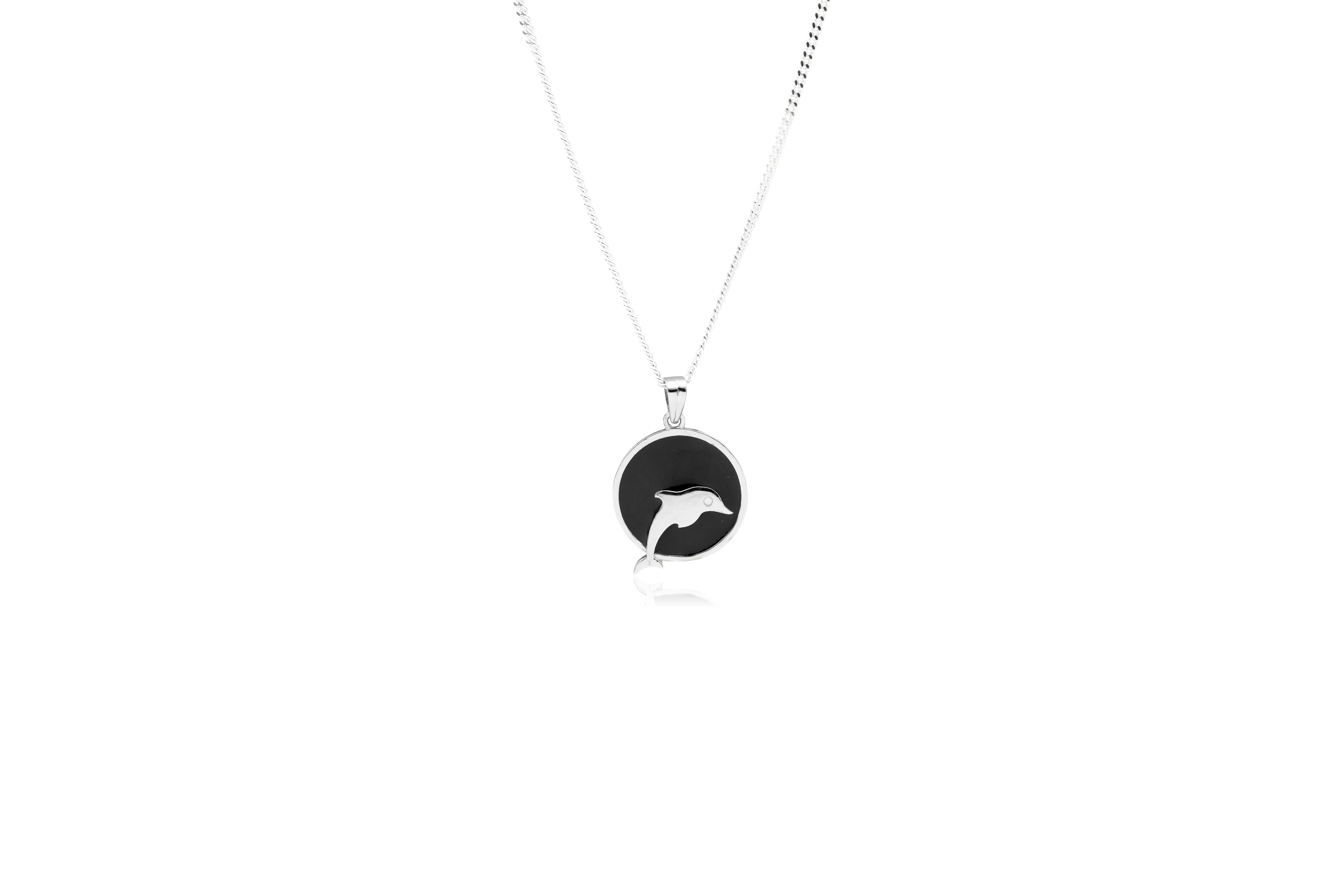 ENCHANTED DOLPHIN SILVER PENDANT