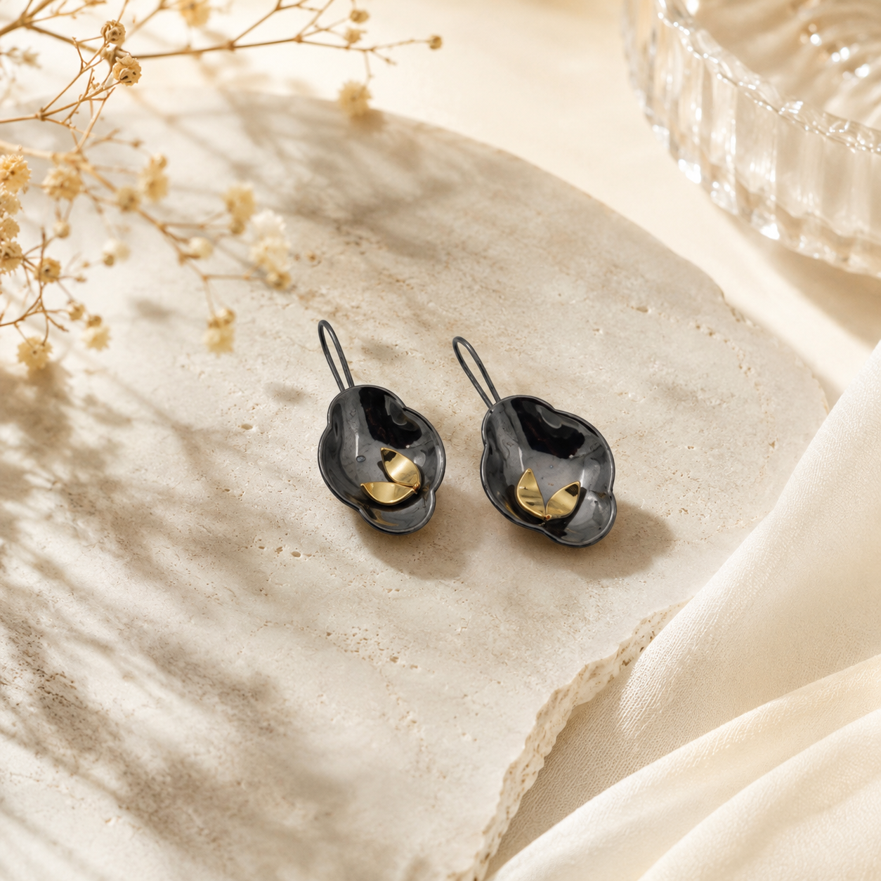 Nature's muse silver earrings – handcrafted silver EARRINGS