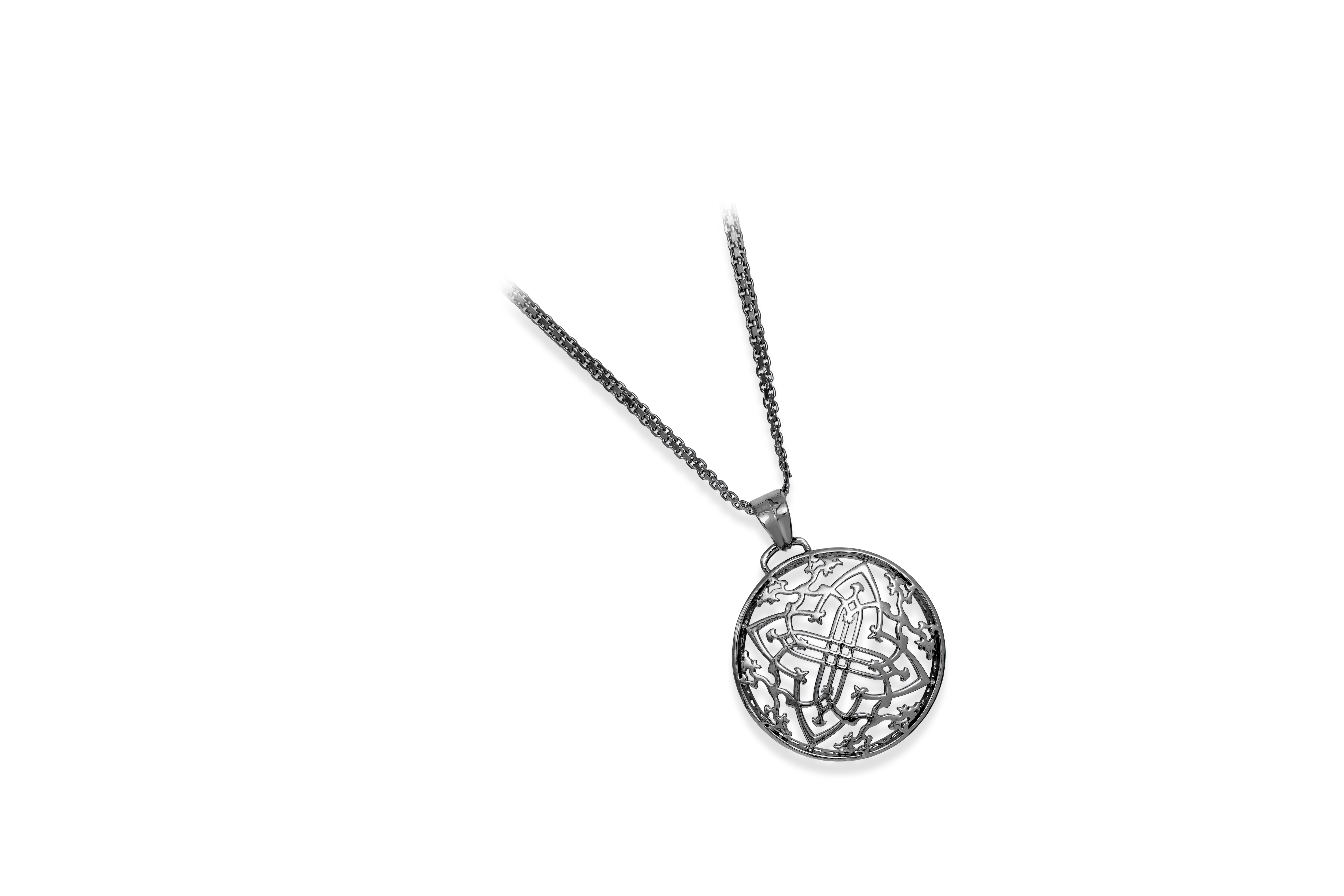 DISCOID SILVER PENDANT