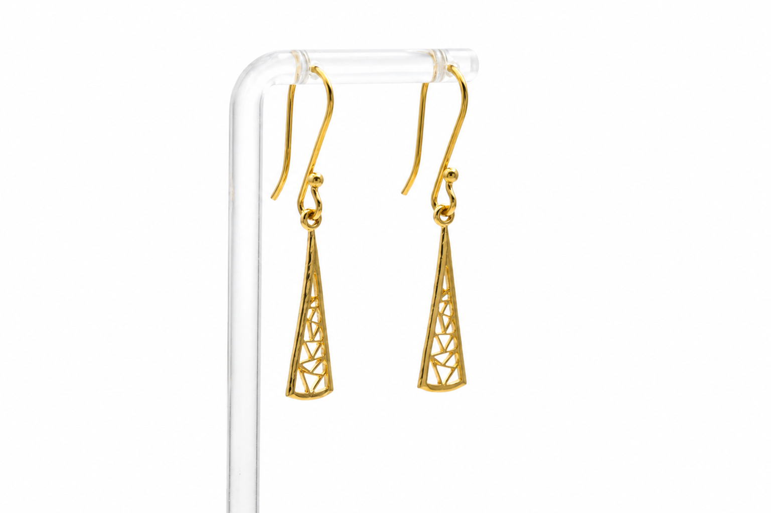 TRIANGULAR BEAUTY SILVER EARRINGS