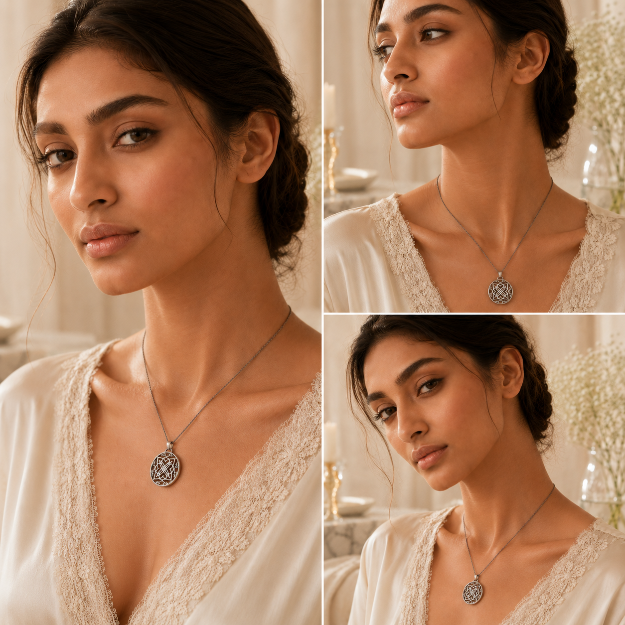 DISCOID SILVER PENDANT