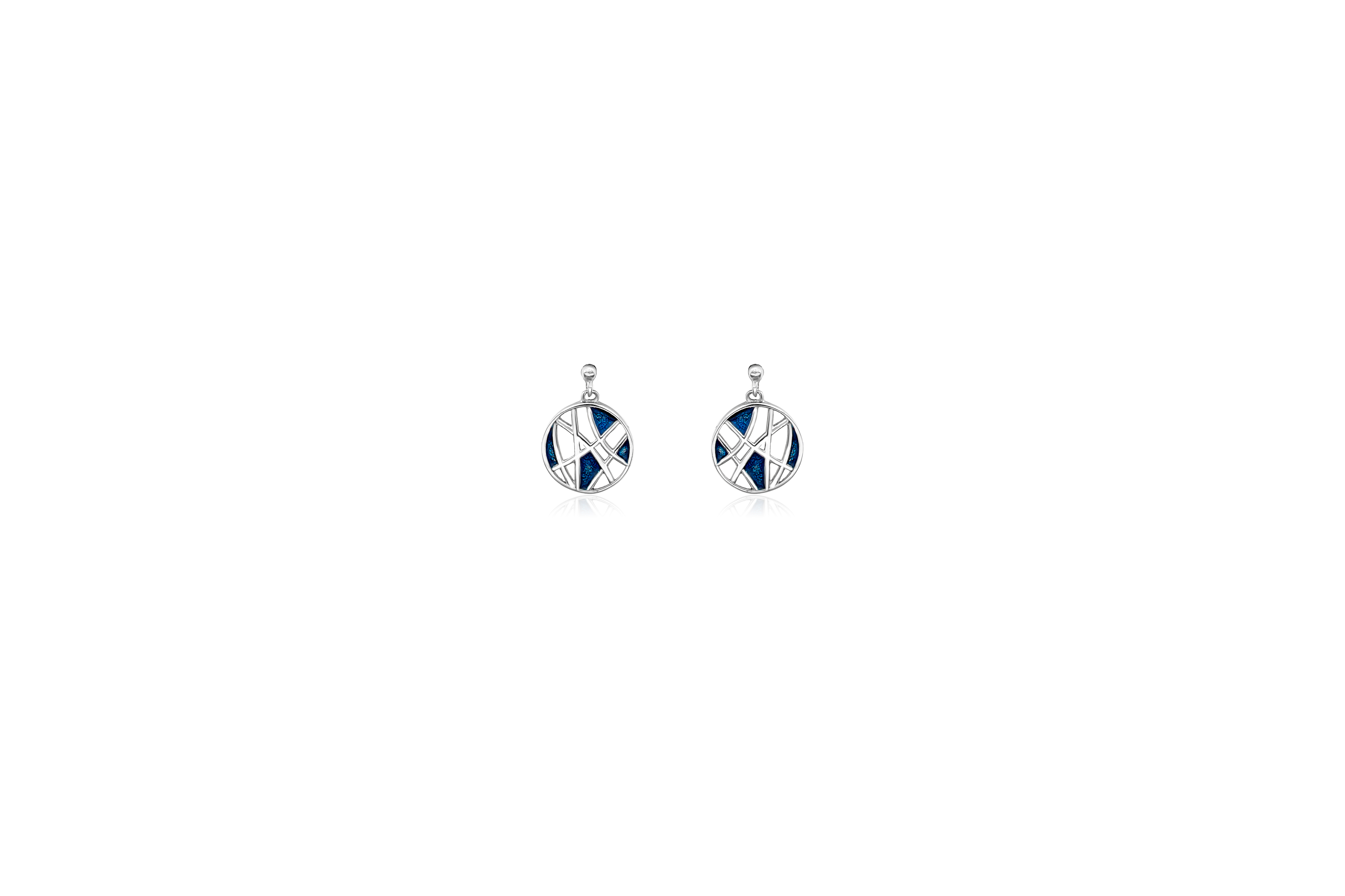 MEENAKARI ART SILVER EARRINGS