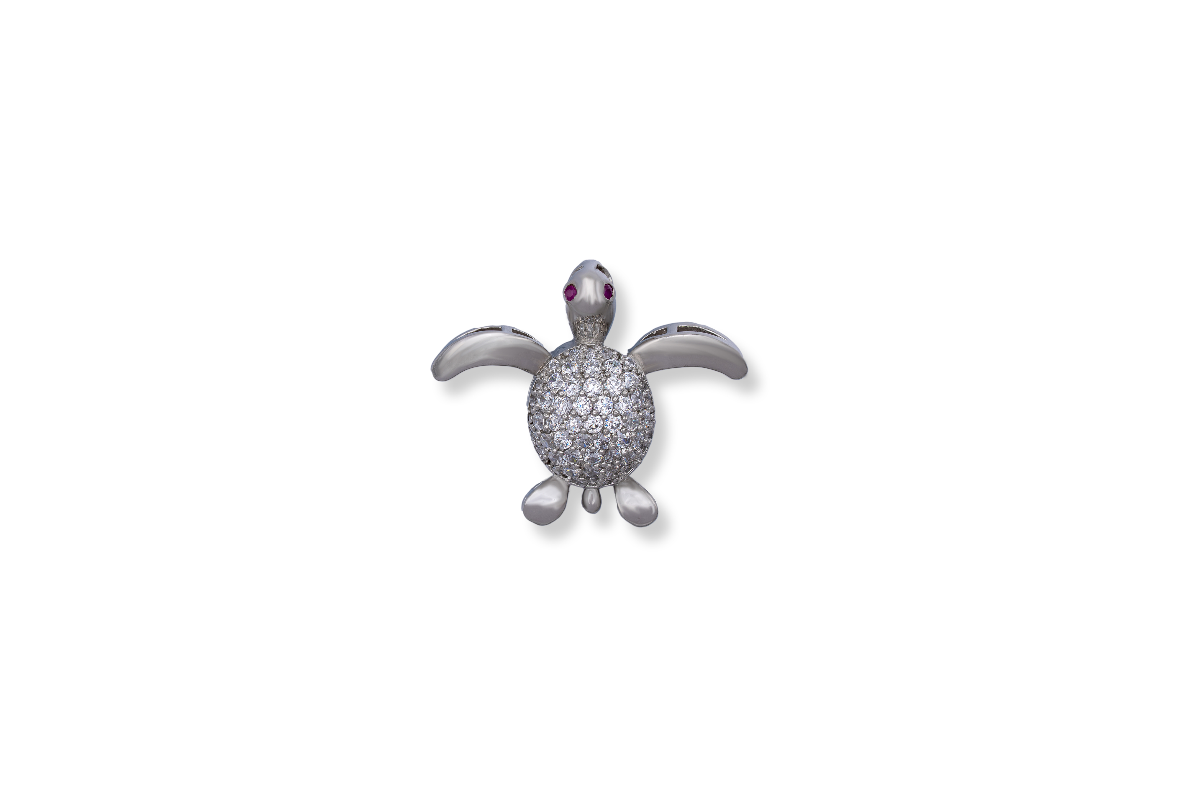 CUTE SILVER TURTLE PENDANT