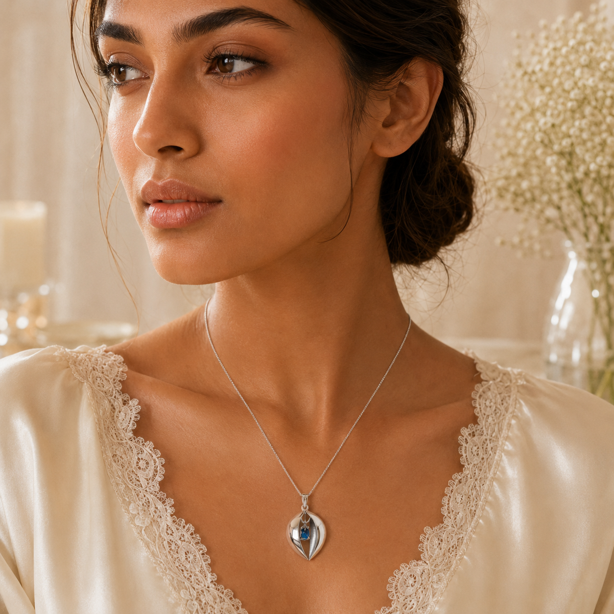 ZENITH GLOW SILVER PENDANT