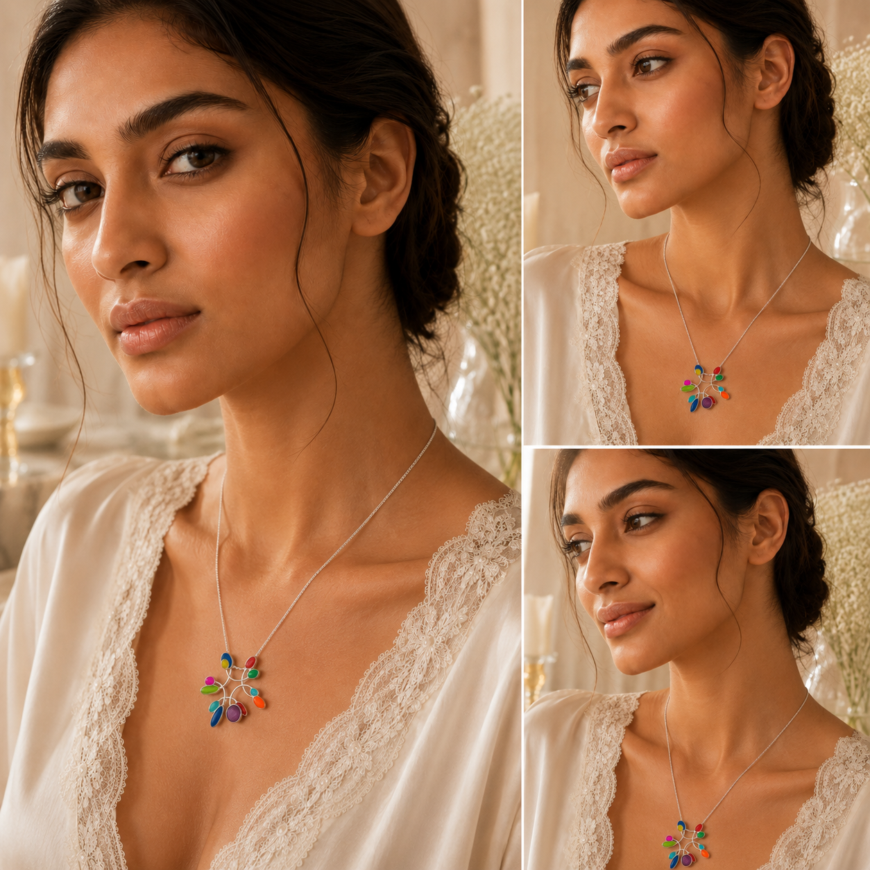RANGOLI SILVER PENDANT