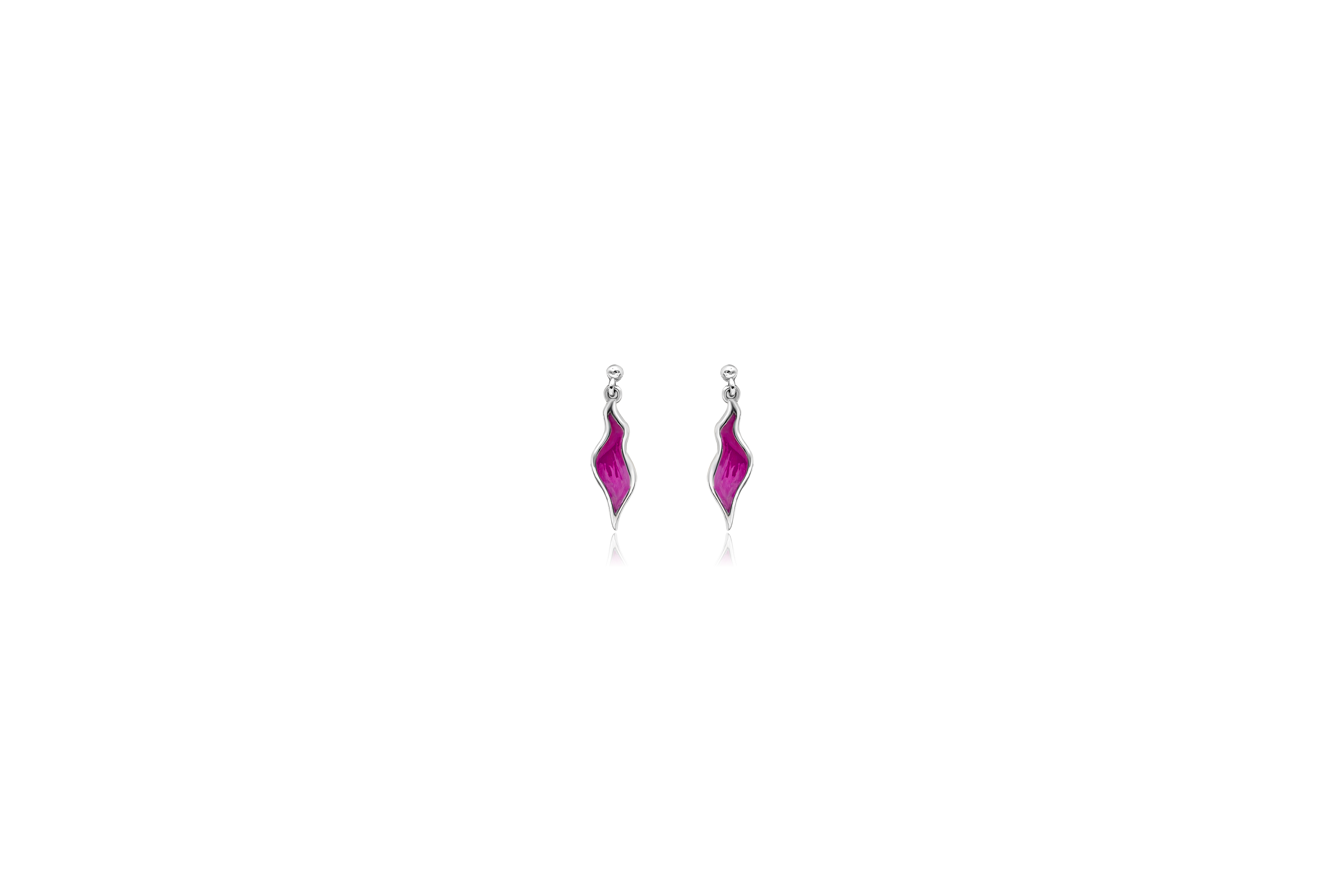MEENAKARI FLOW SILVER EARRINGS