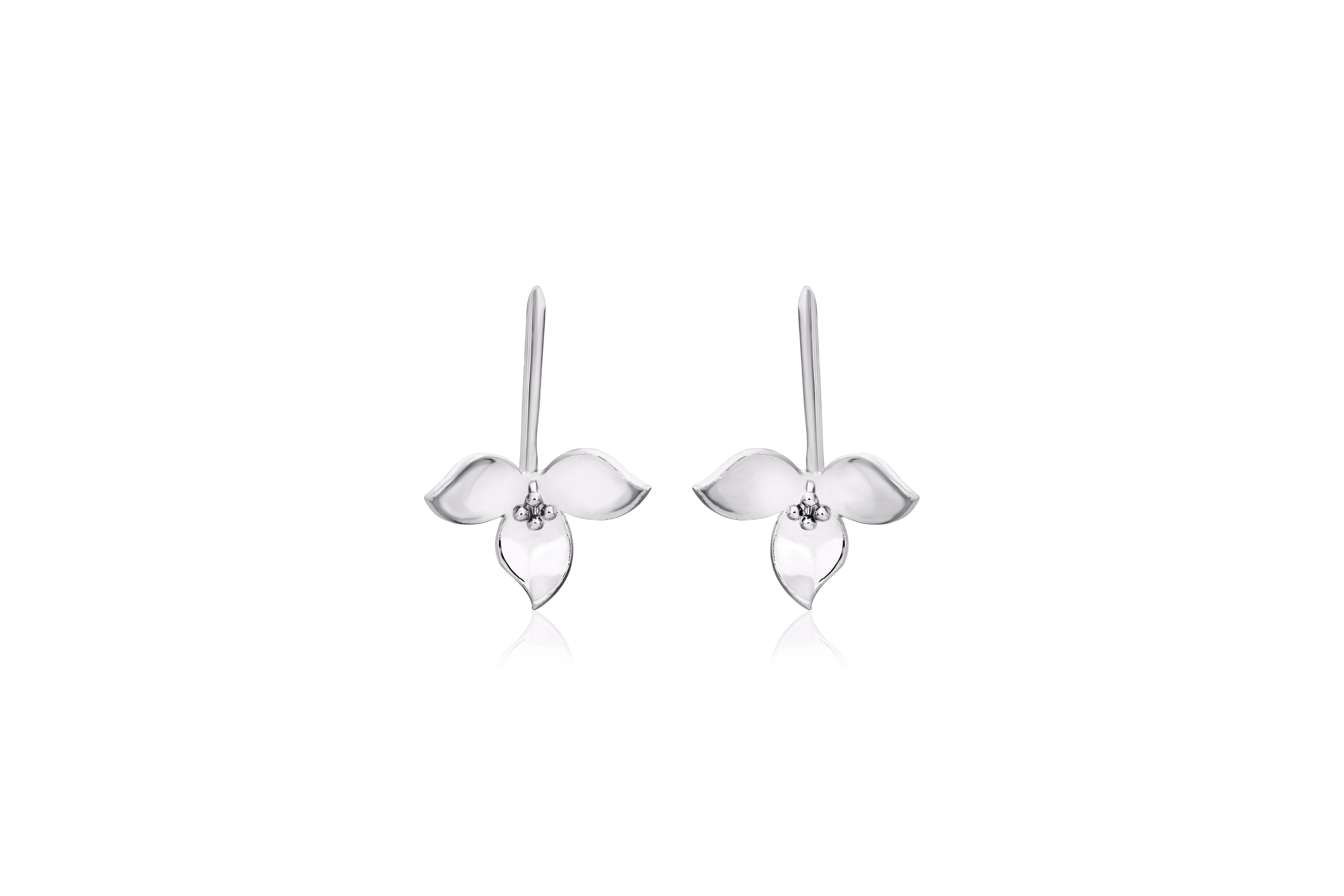 BLOOMING FLORAL SILVER EARRINGS