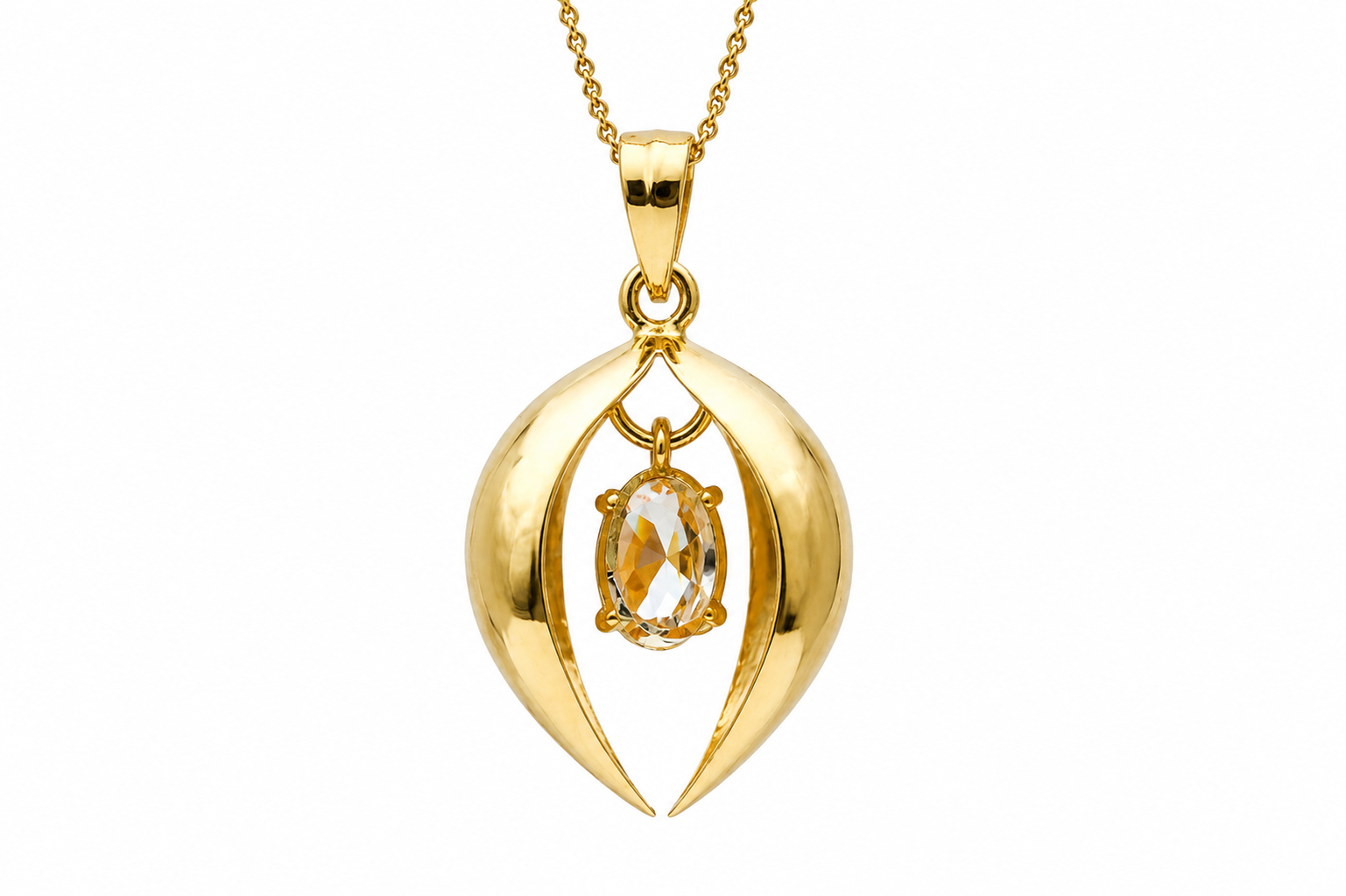 ZENITH GLOW SILVER PENDANT