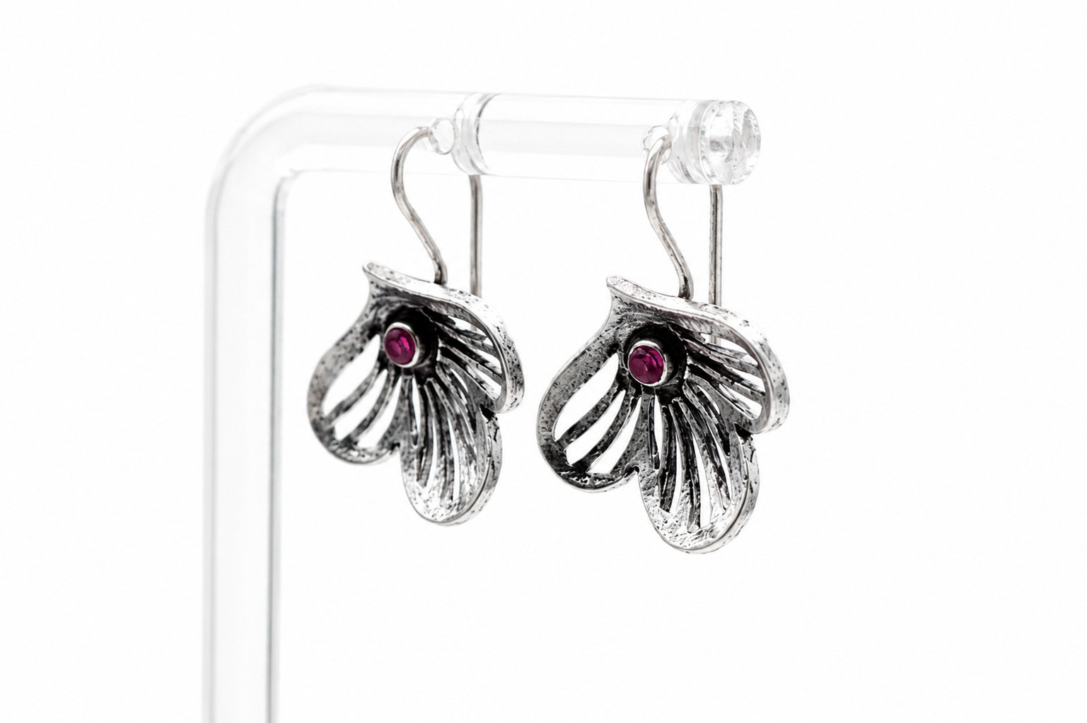 SILVER LEAF EARRINGS