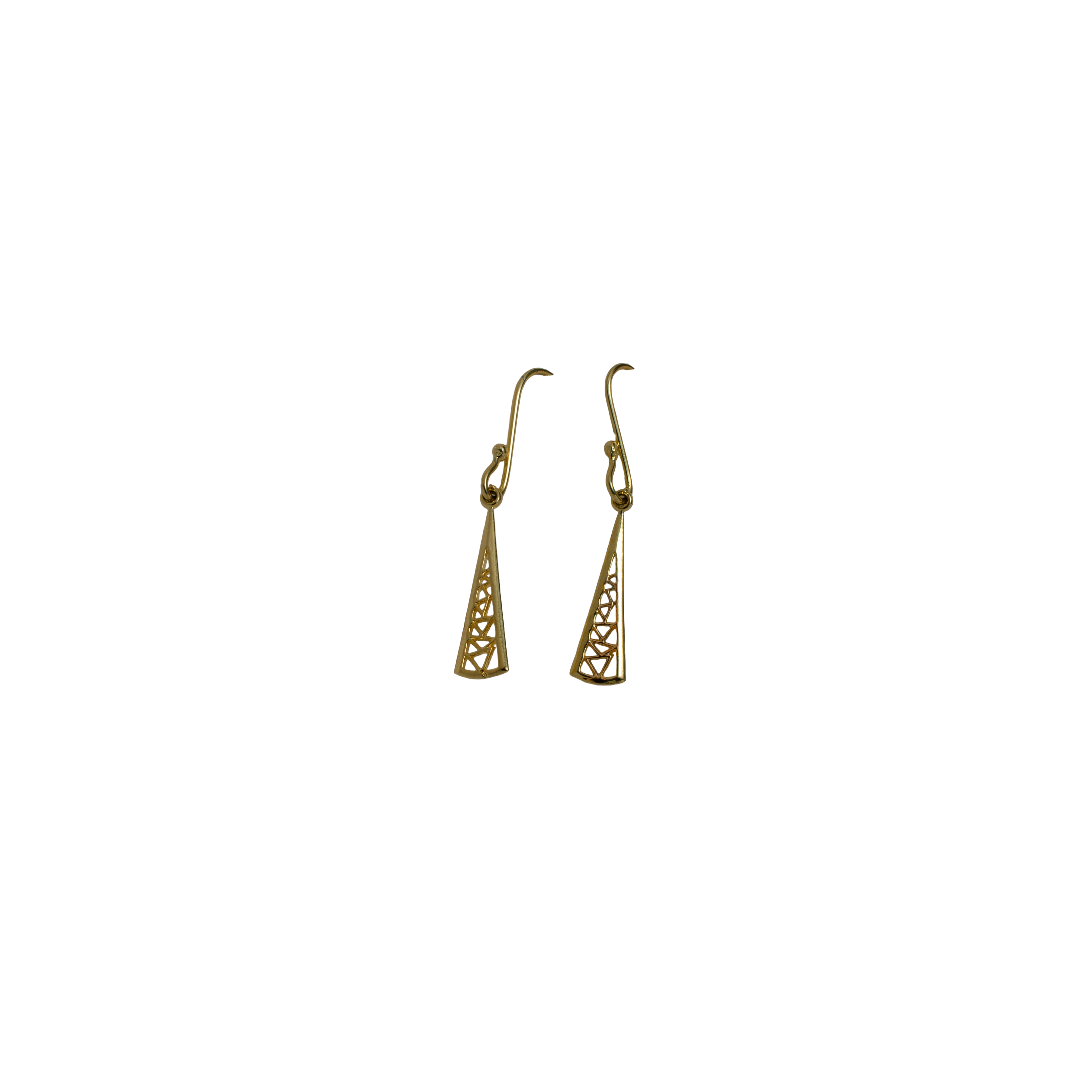 TRIANGULAR BEAUTY SILVER EARRINGS