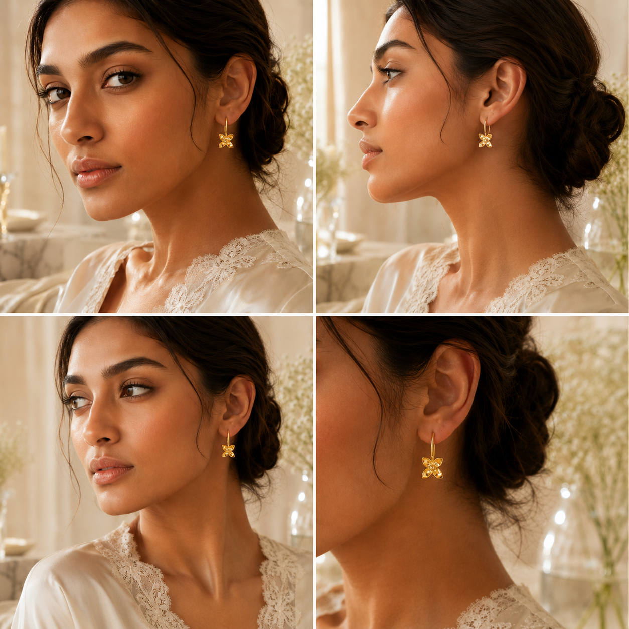 NAYANTARA SILVER EARRINGS