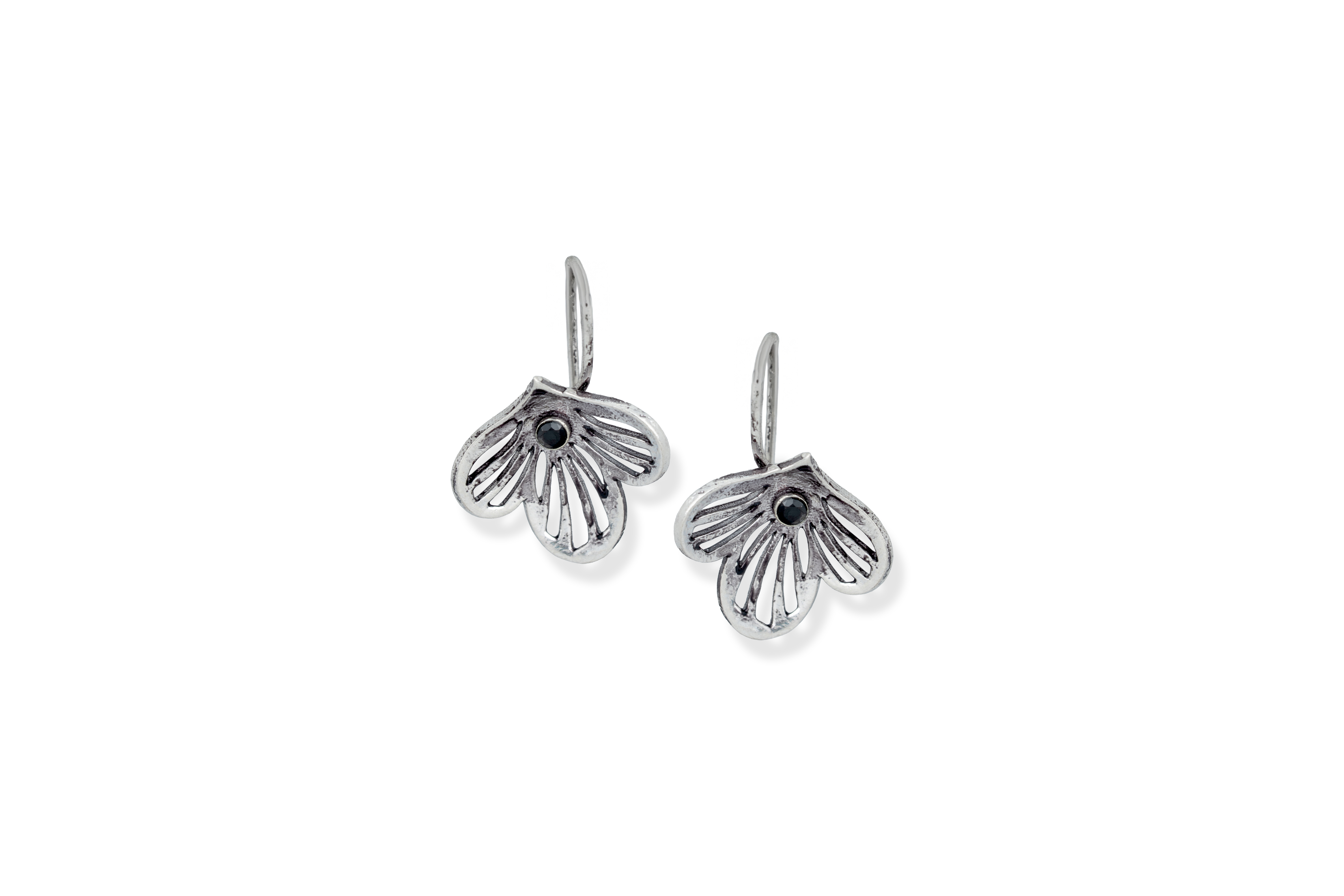 SILVER LEAF EARRINGS
