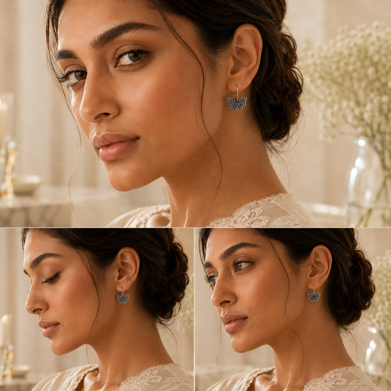 LEAFY THRILL SILVER EARRINGS