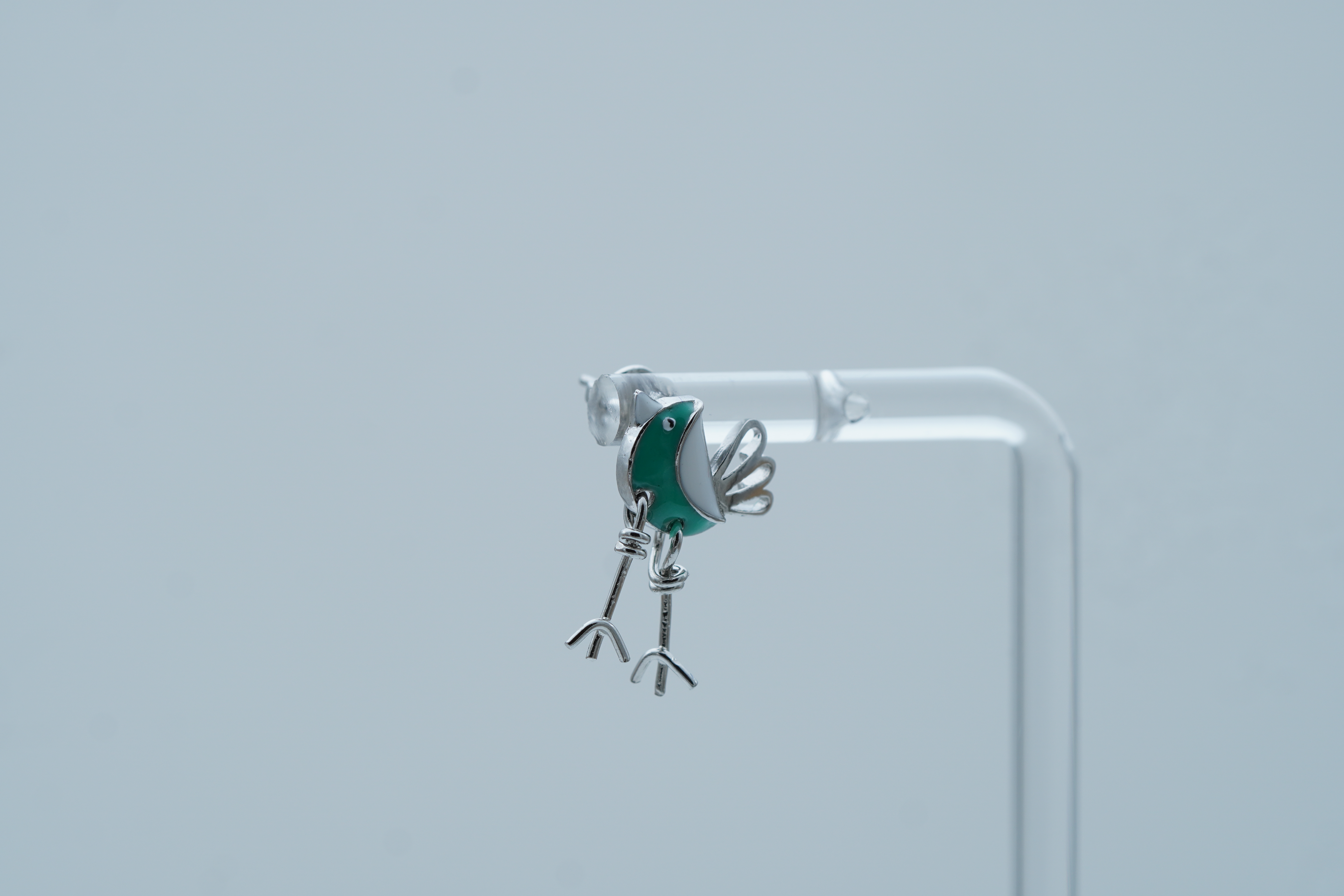 CHIRPY BIRD SILVER EARRINGS