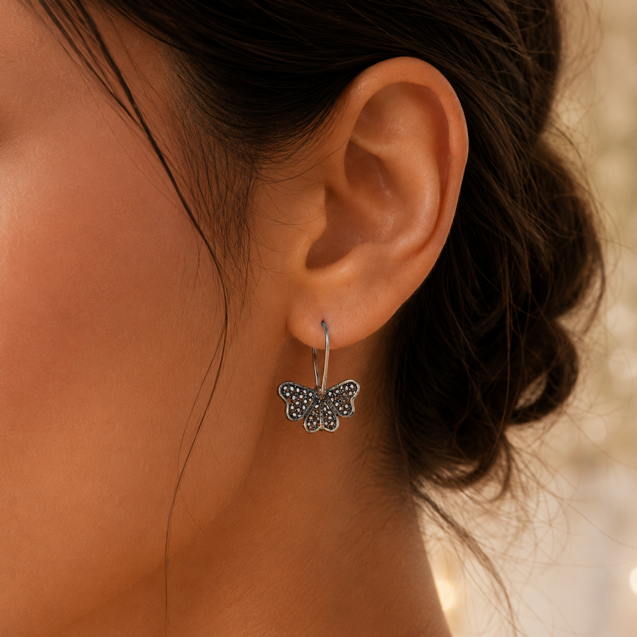 LEAFY THRILL SILVER EARRINGS