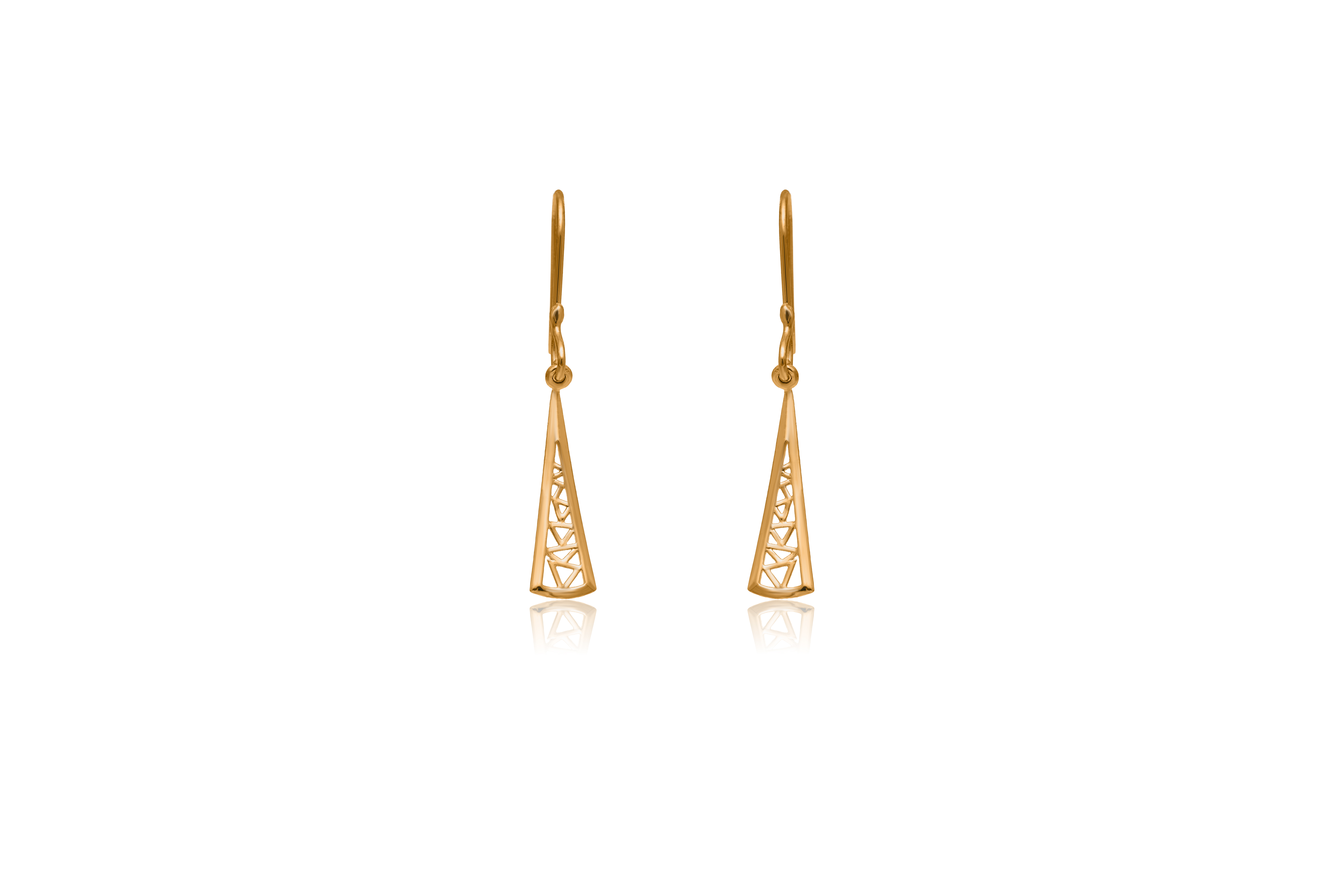 TRIANGULAR BEAUTY SILVER EARRINGS