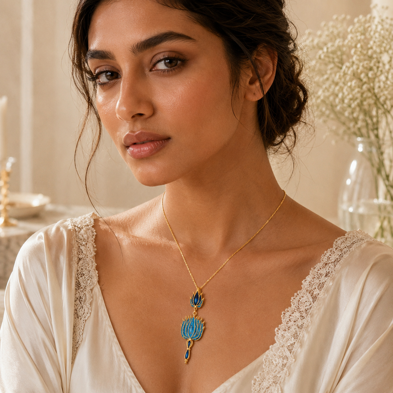 LOTUS HARMONY SILVER PENDANT