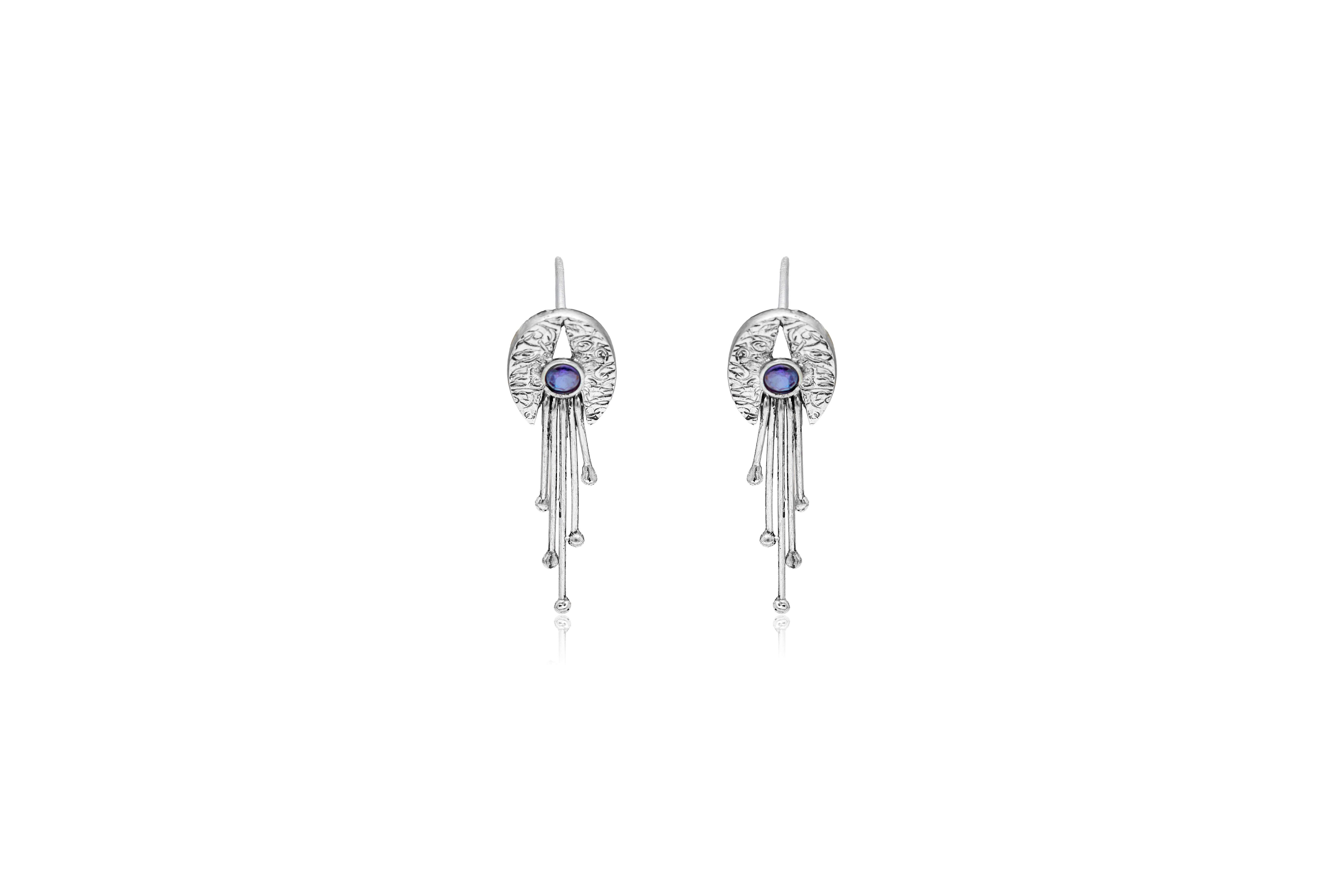 Funky Silver Earrings