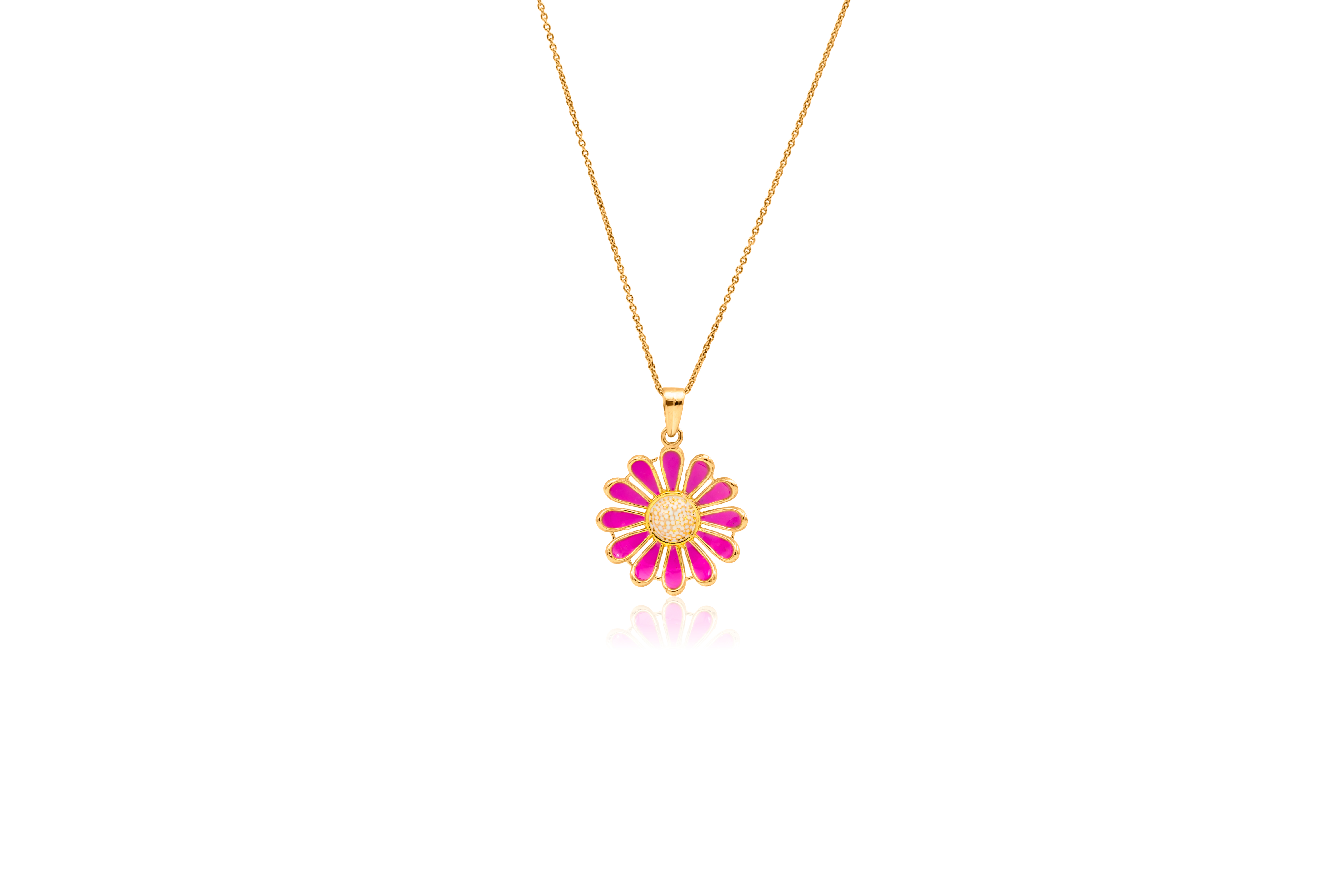 GORGEOUS SUNFLOWER SILVER PENDANT