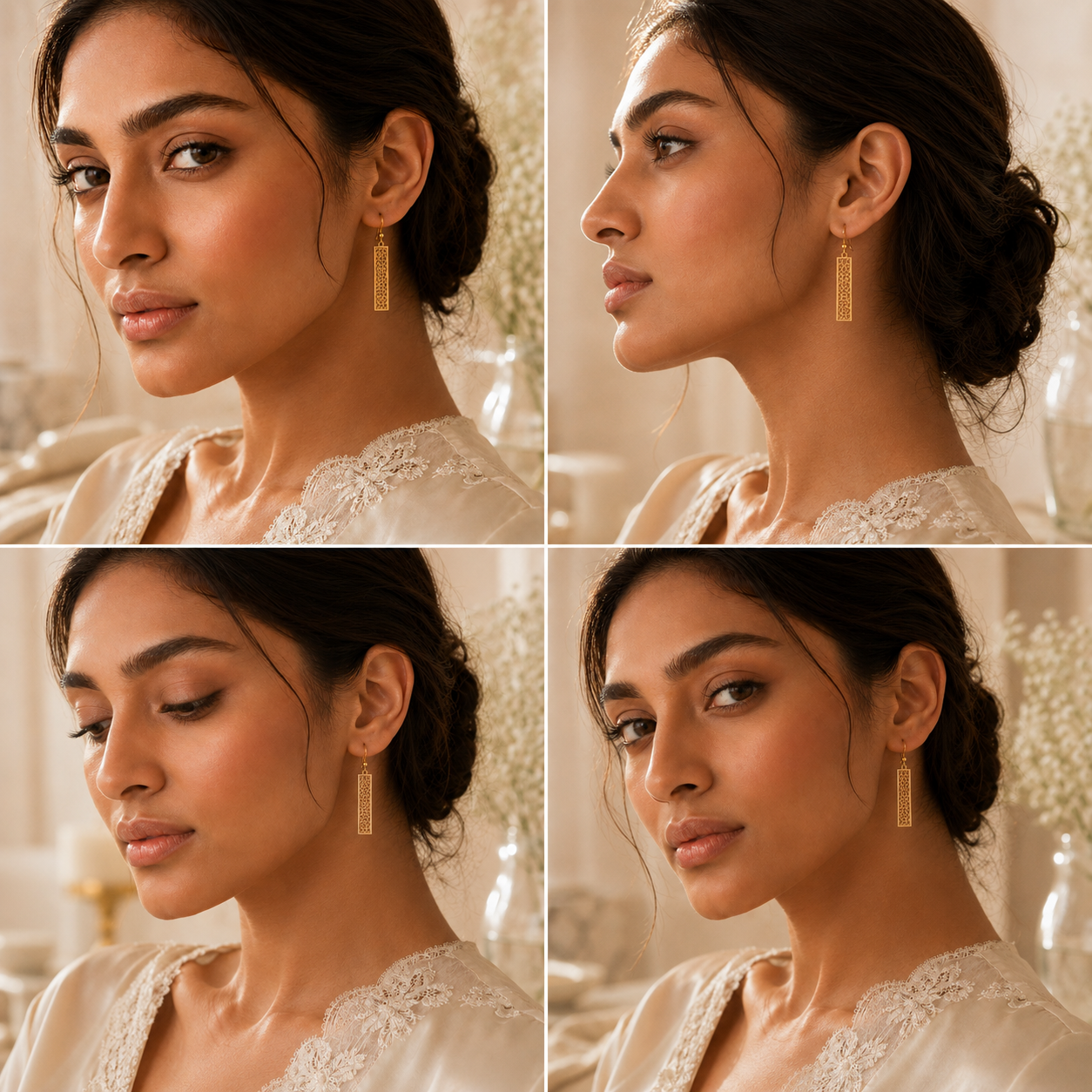 WONDROUS SILVER DROP EARRING