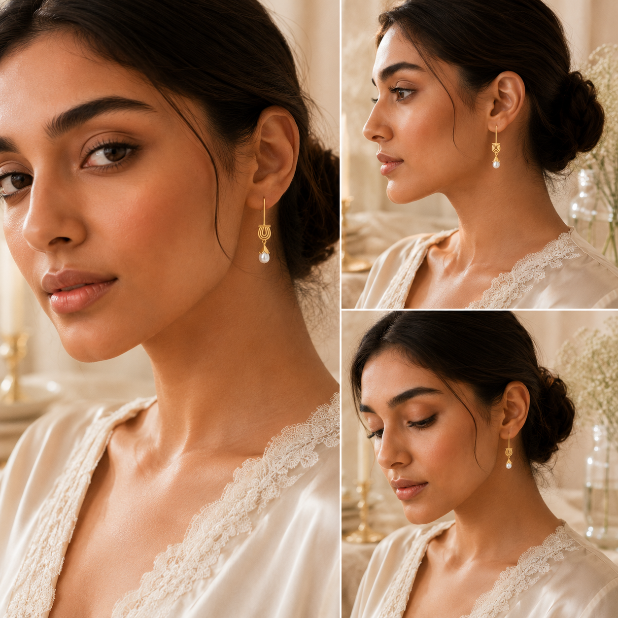 MINIMALIST GLIDING SILVER DROP EARRINGS