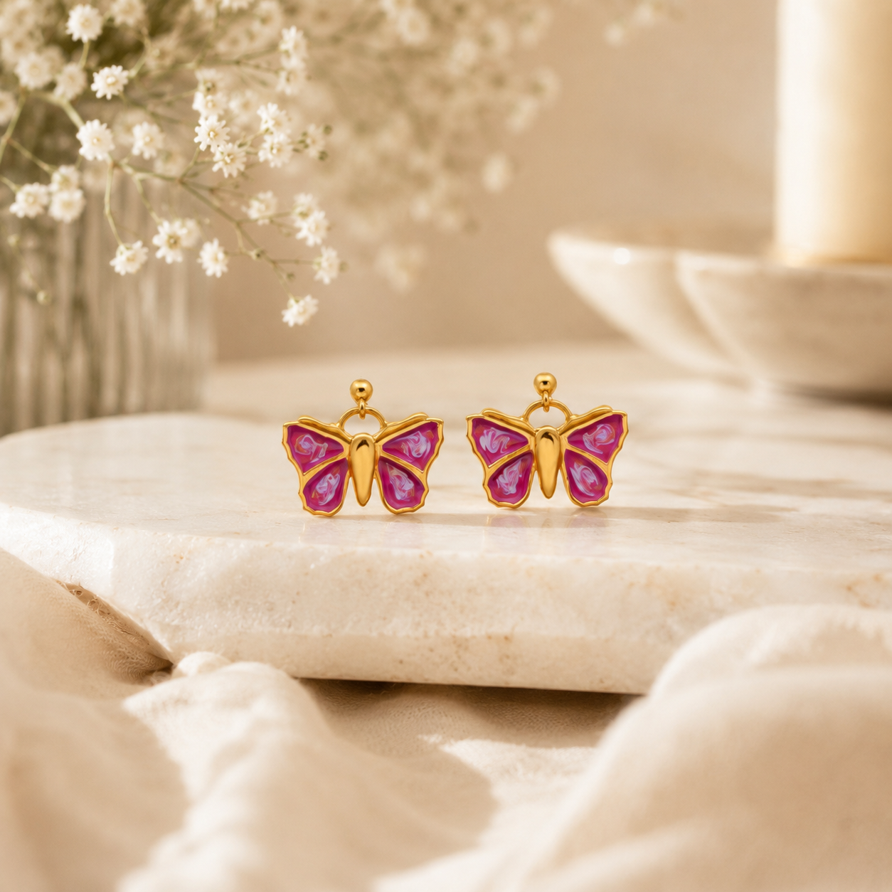 Butterfly bliss silver earrings – handcrafted silver EARRINGS