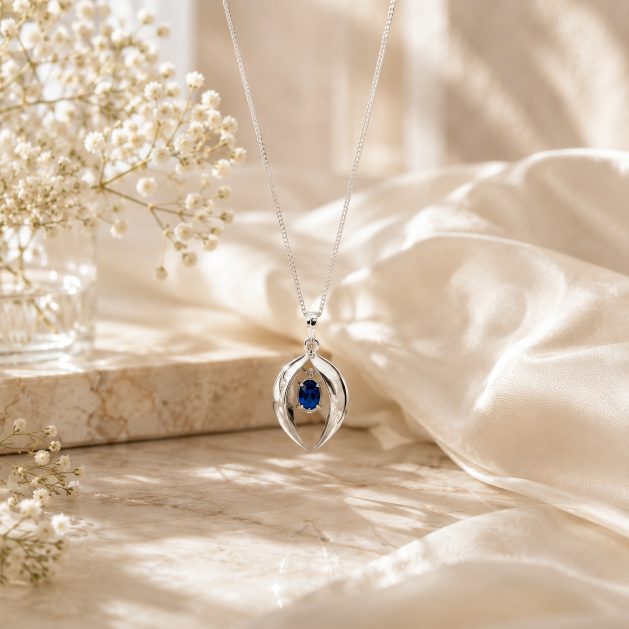 Zenith glow silver pendant – handcrafted silver PENDANTS