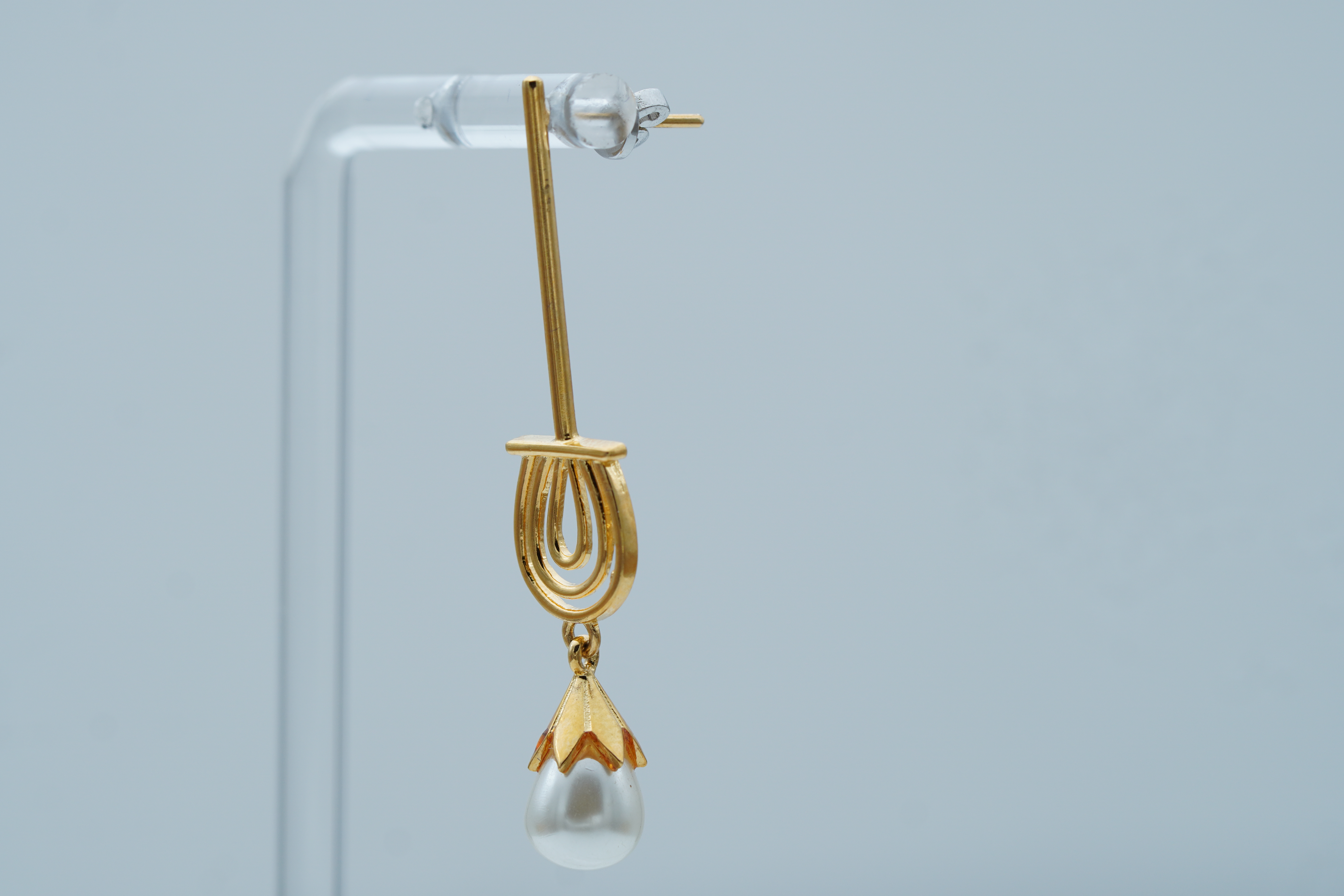 MINIMALIST GLIDING SILVER DROP EARRINGS