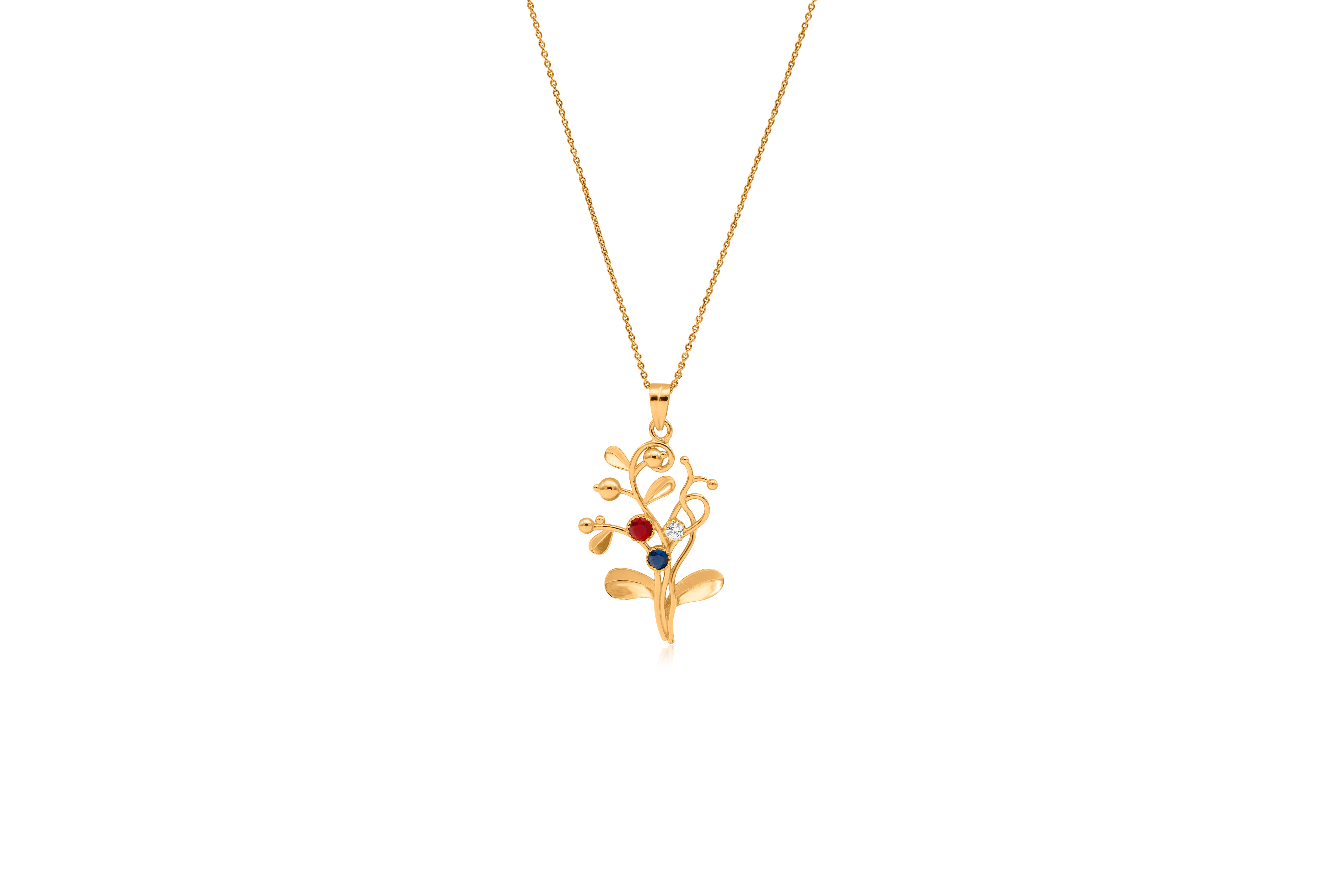 MYSTIC FLORA SILVER PENDANT