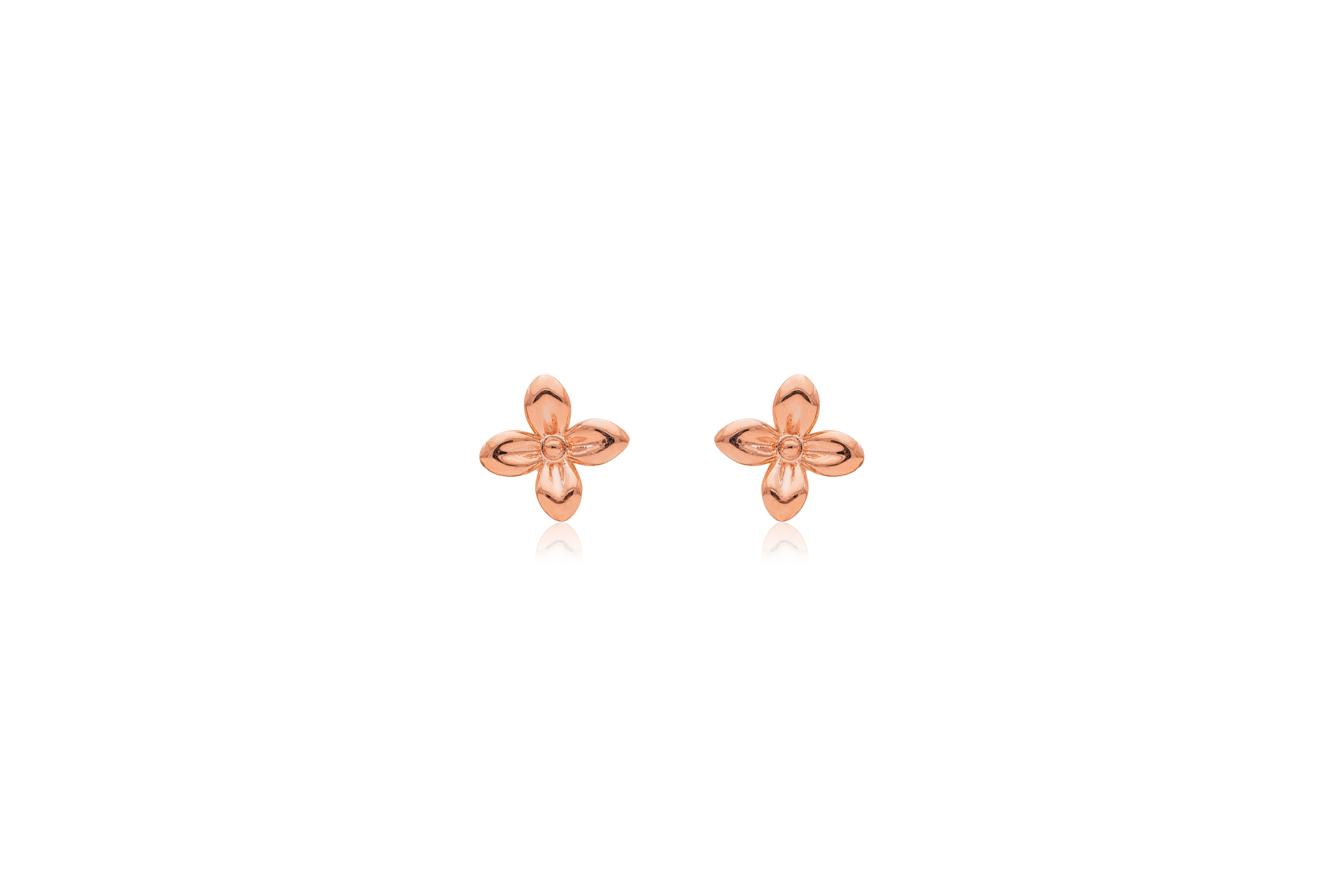Buttercup Bloom Silver Stud Earrings