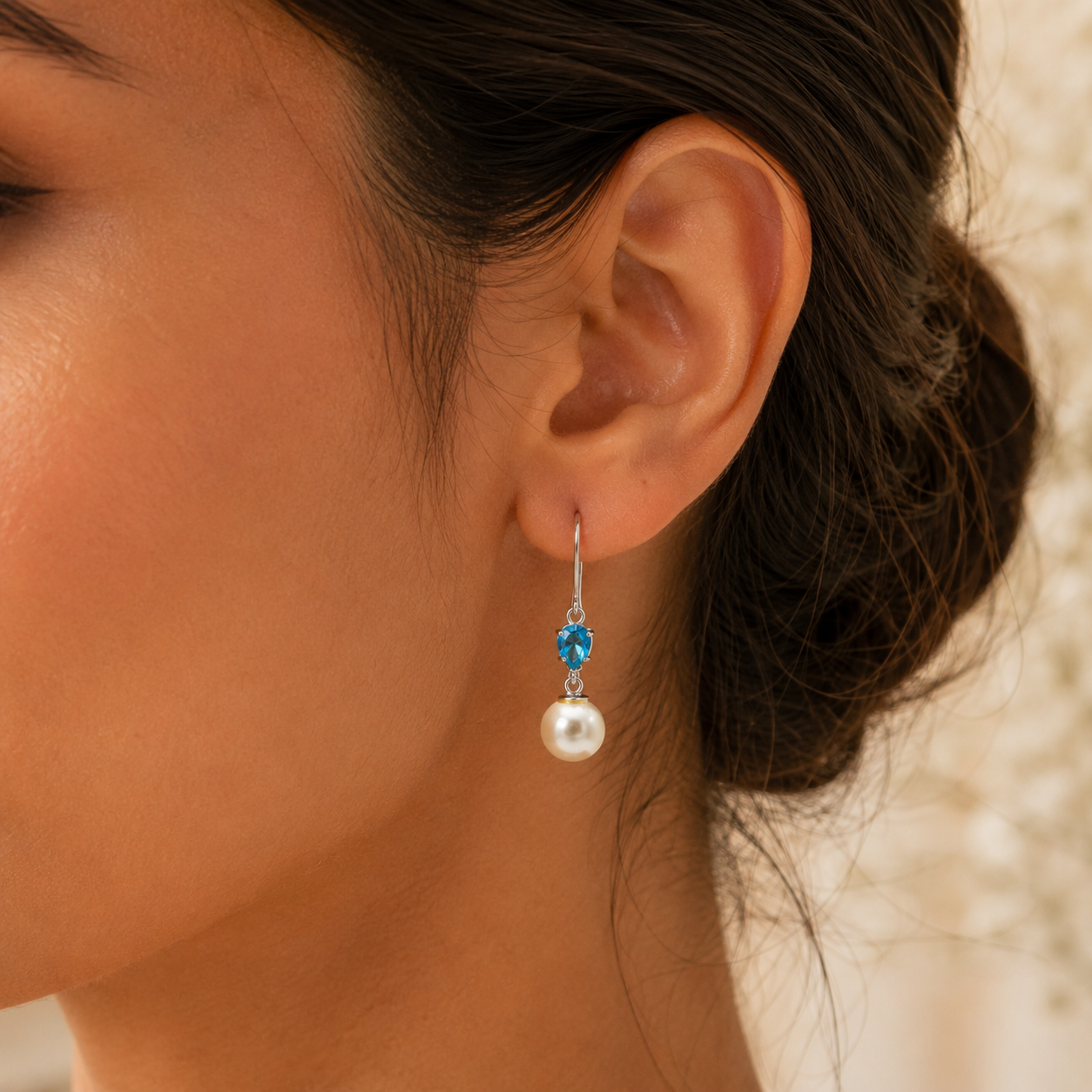 CLASSIC PEARL SILVER EARRINGS