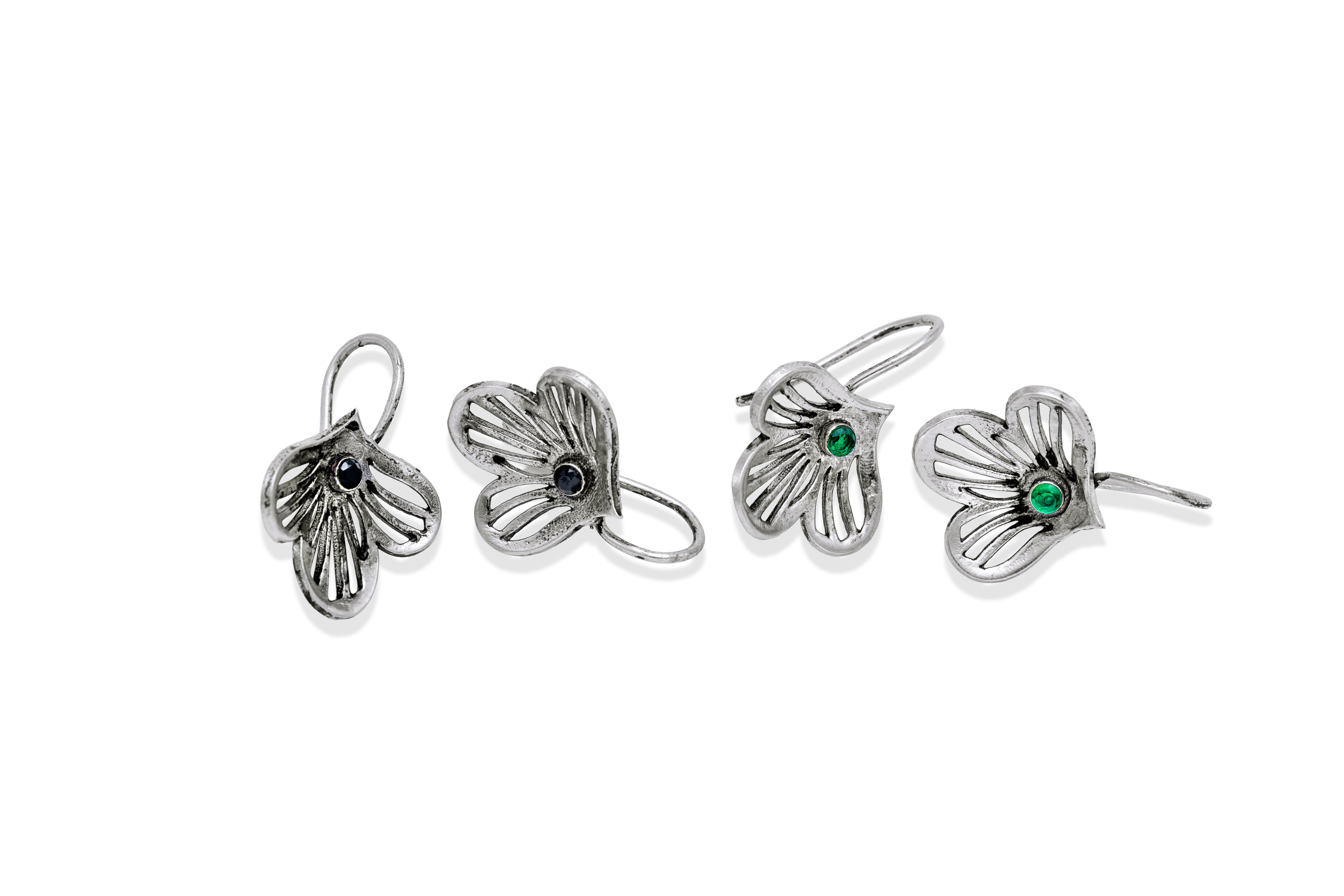 SILVER LEAF EARRINGS