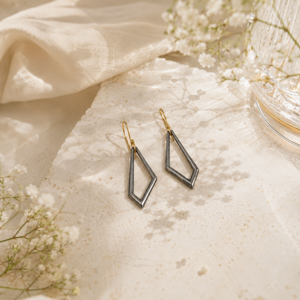 Simple silver earrings – handcrafted silver EARRINGS