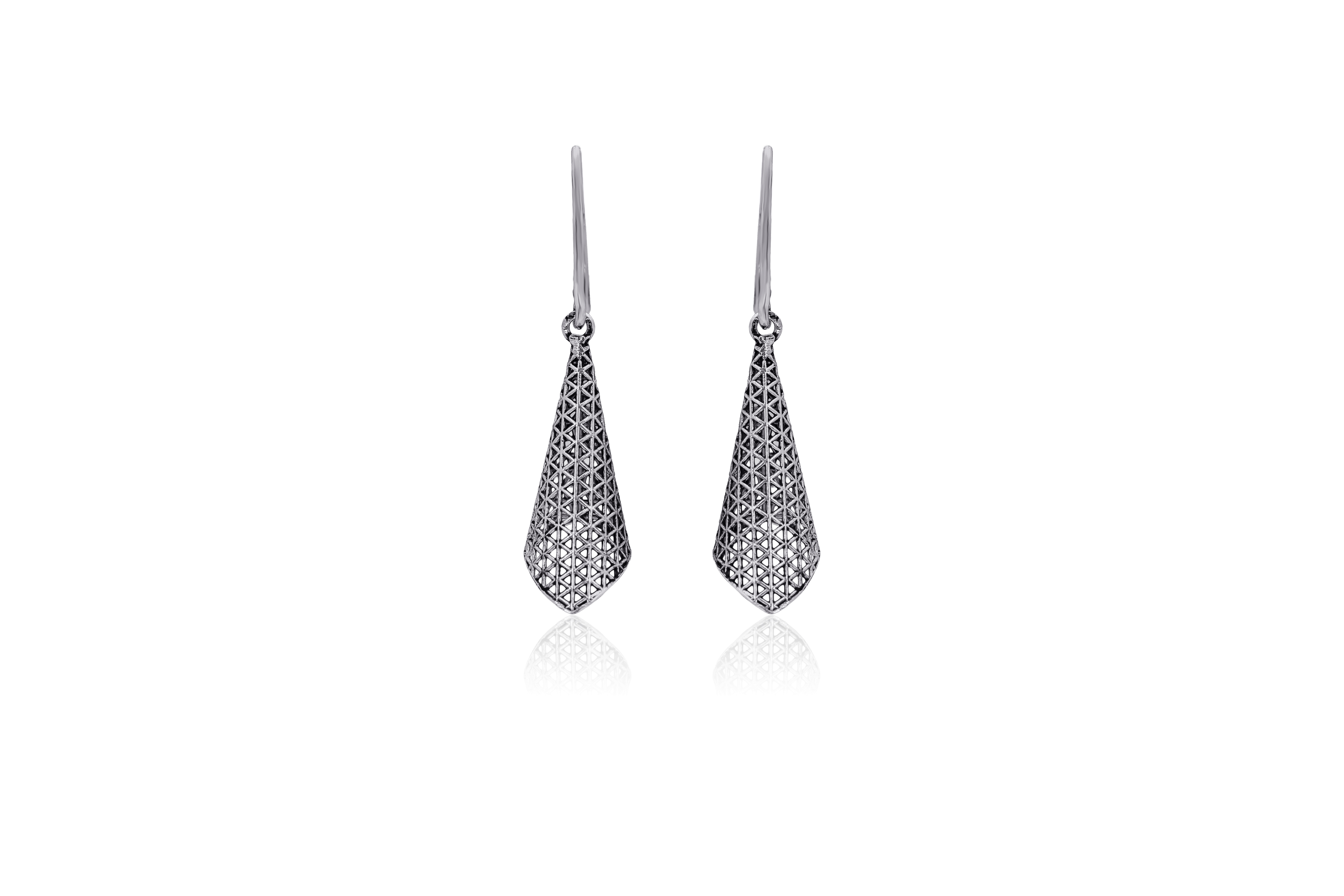 CONOID SILVER EARRINGS