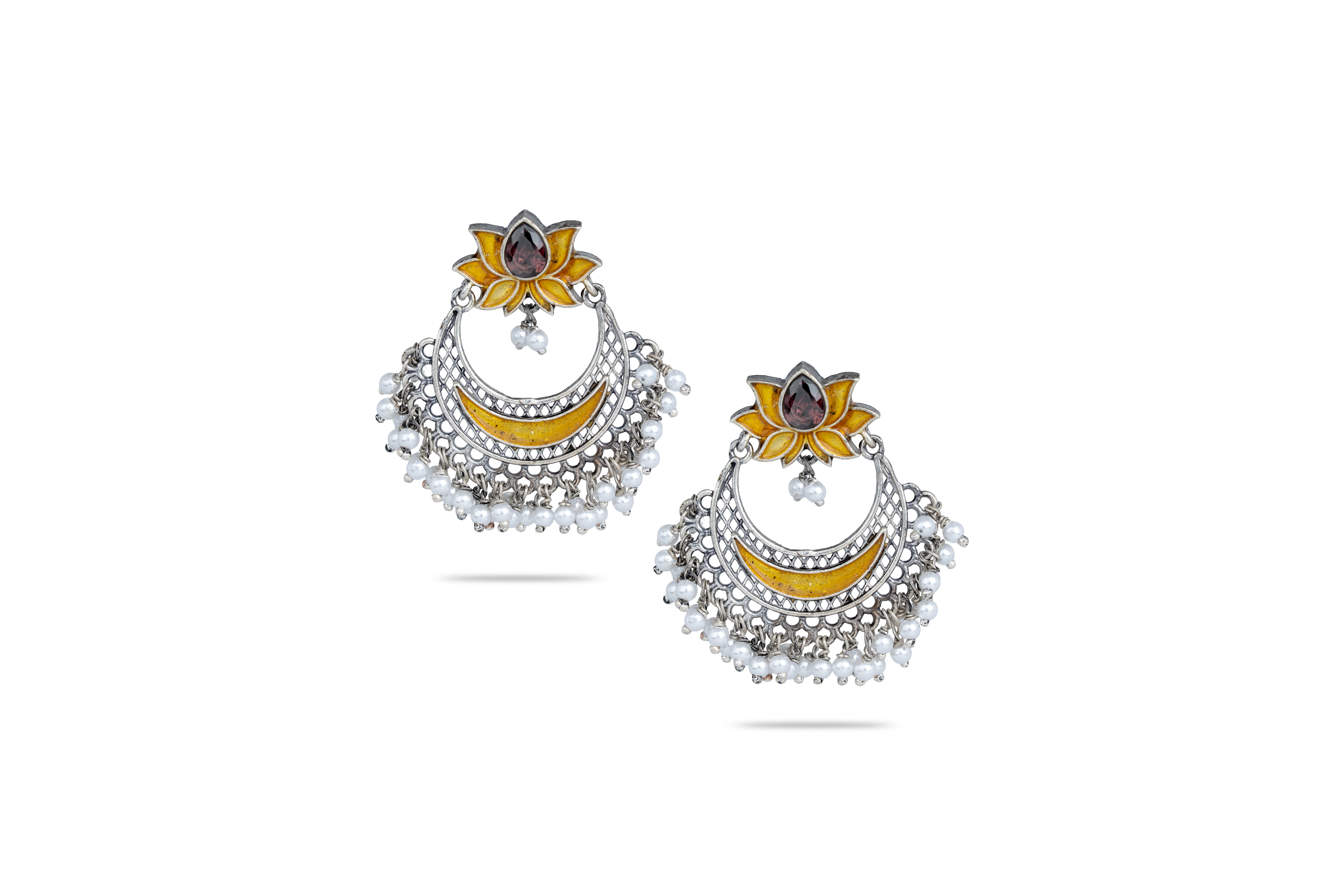 SILVER LOTUS DANGLERS
