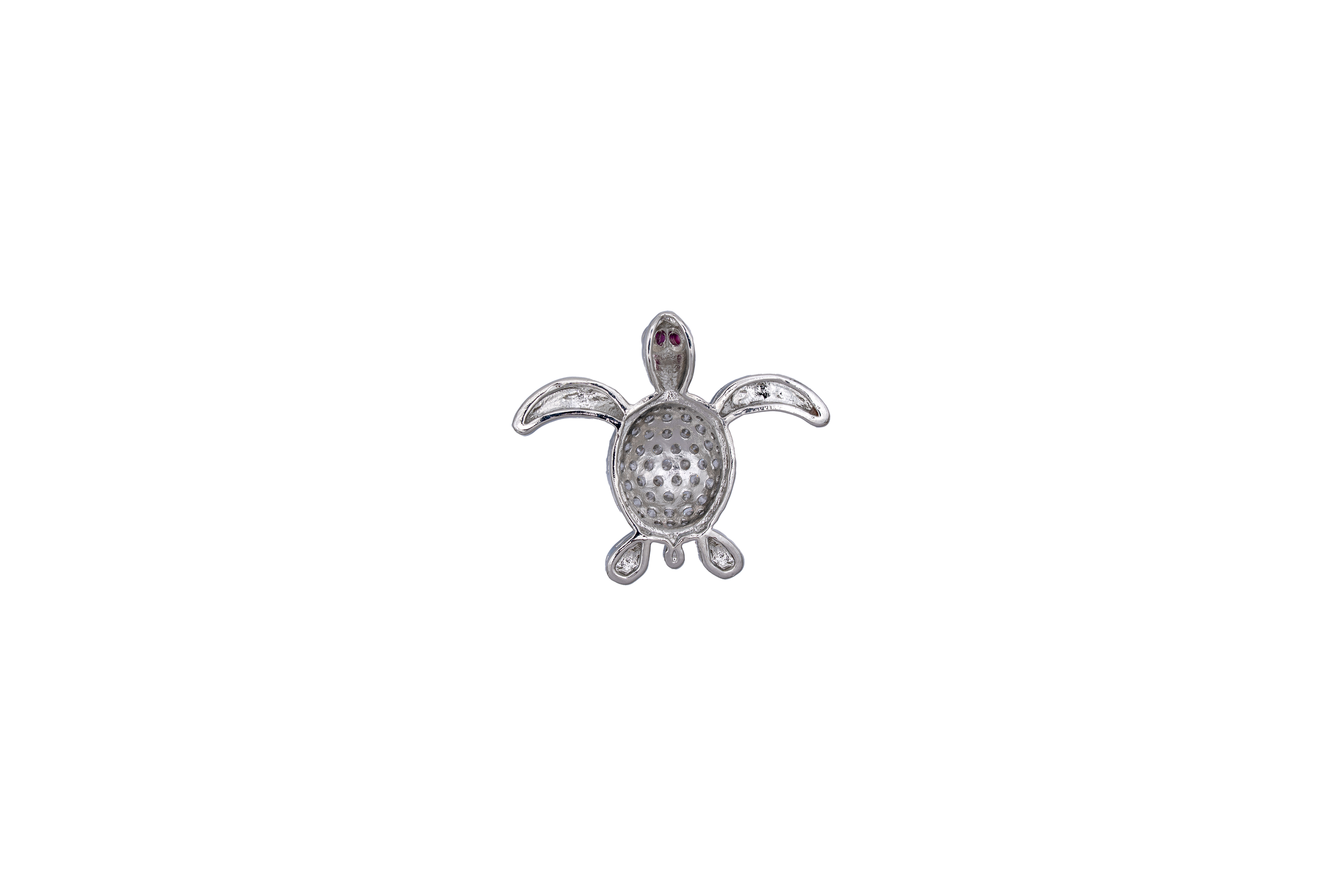 CUTE SILVER TURTLE PENDANT