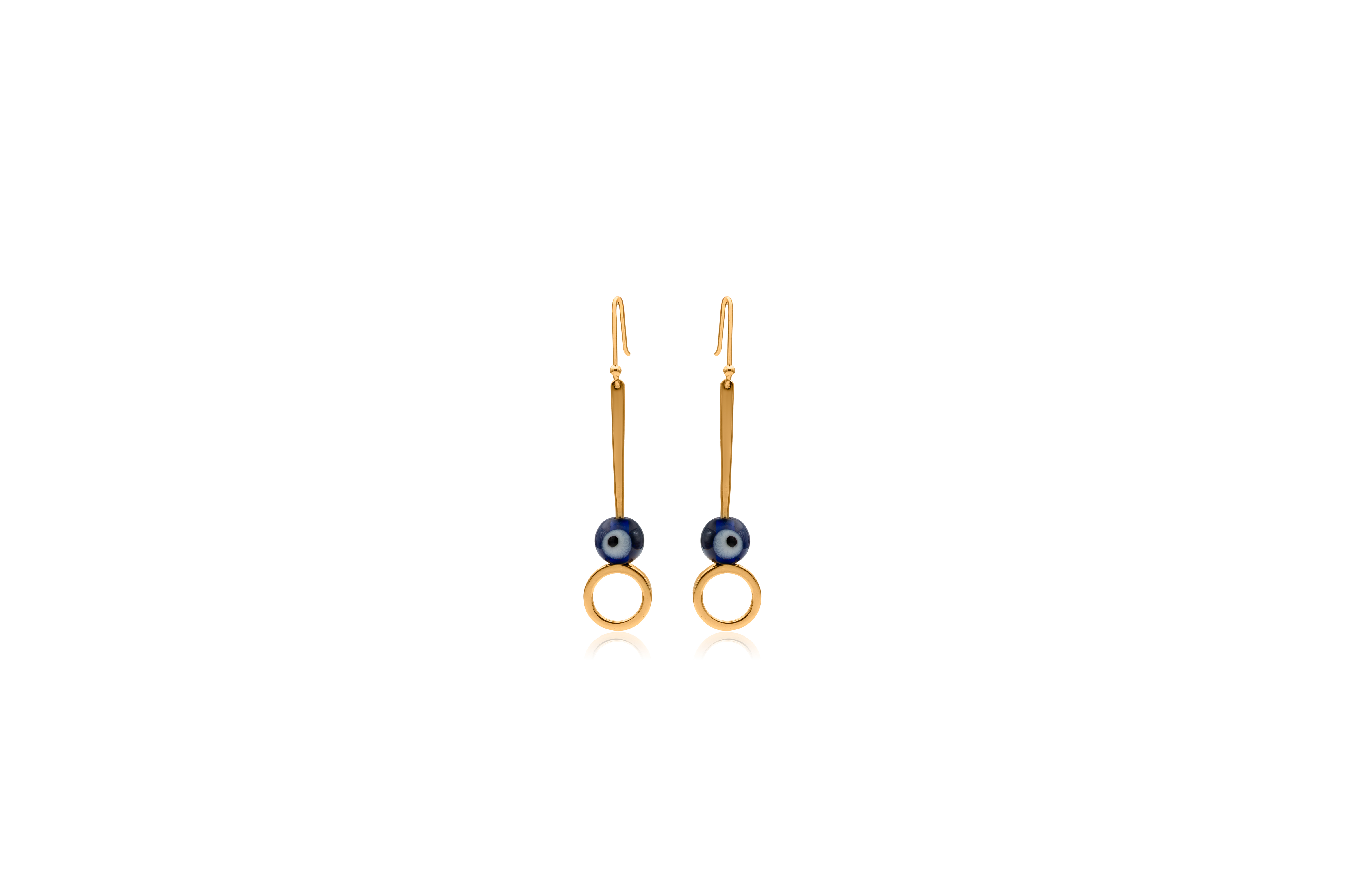 SACRED EVIL EYE SILVER EARRINGS