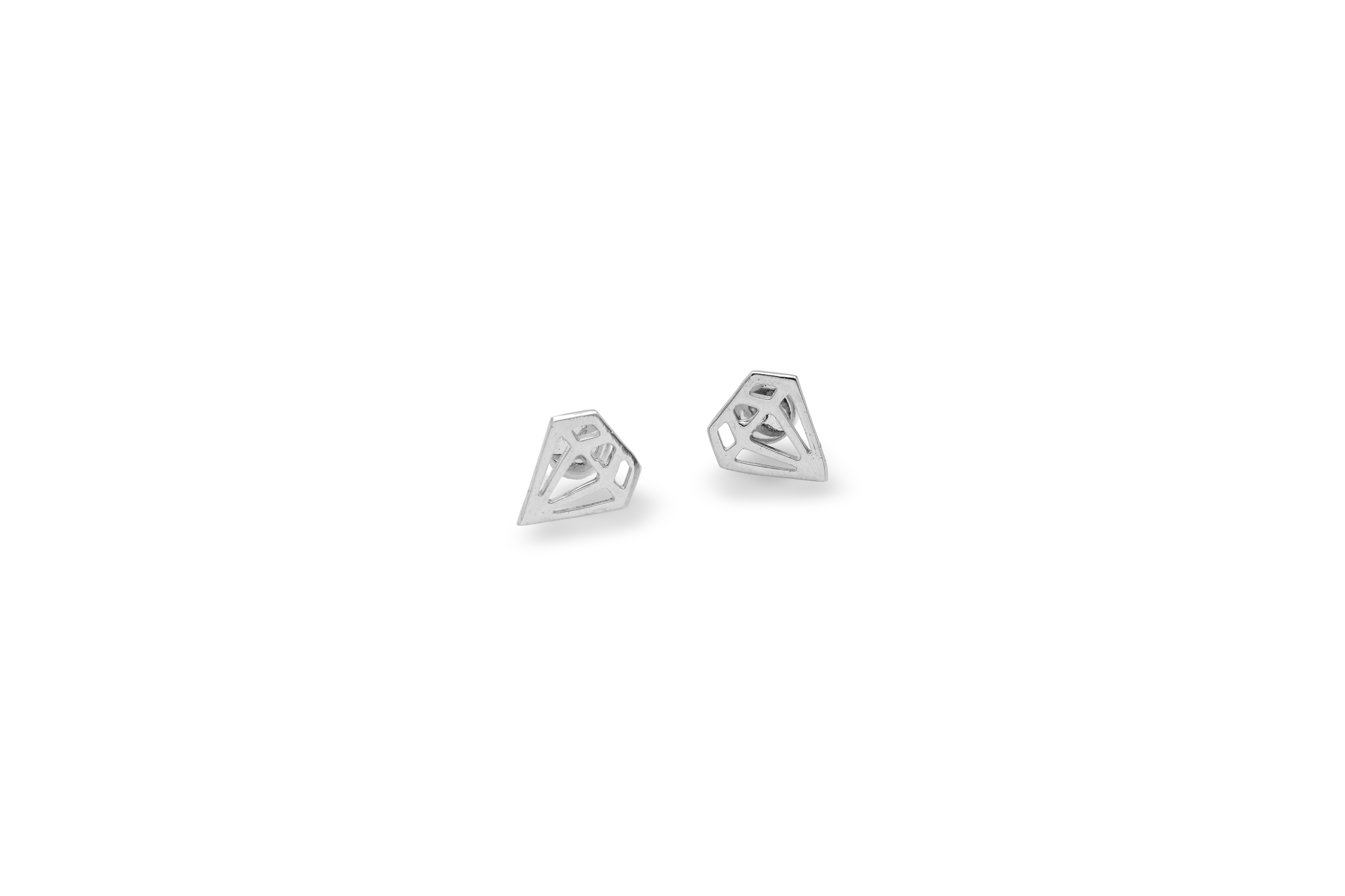 Gemline Silver Stud Earrings