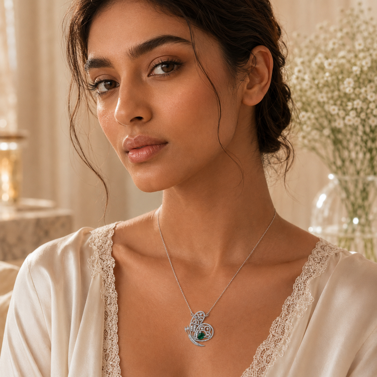 Enchanting Butterfly 92.5 Silver Pendant